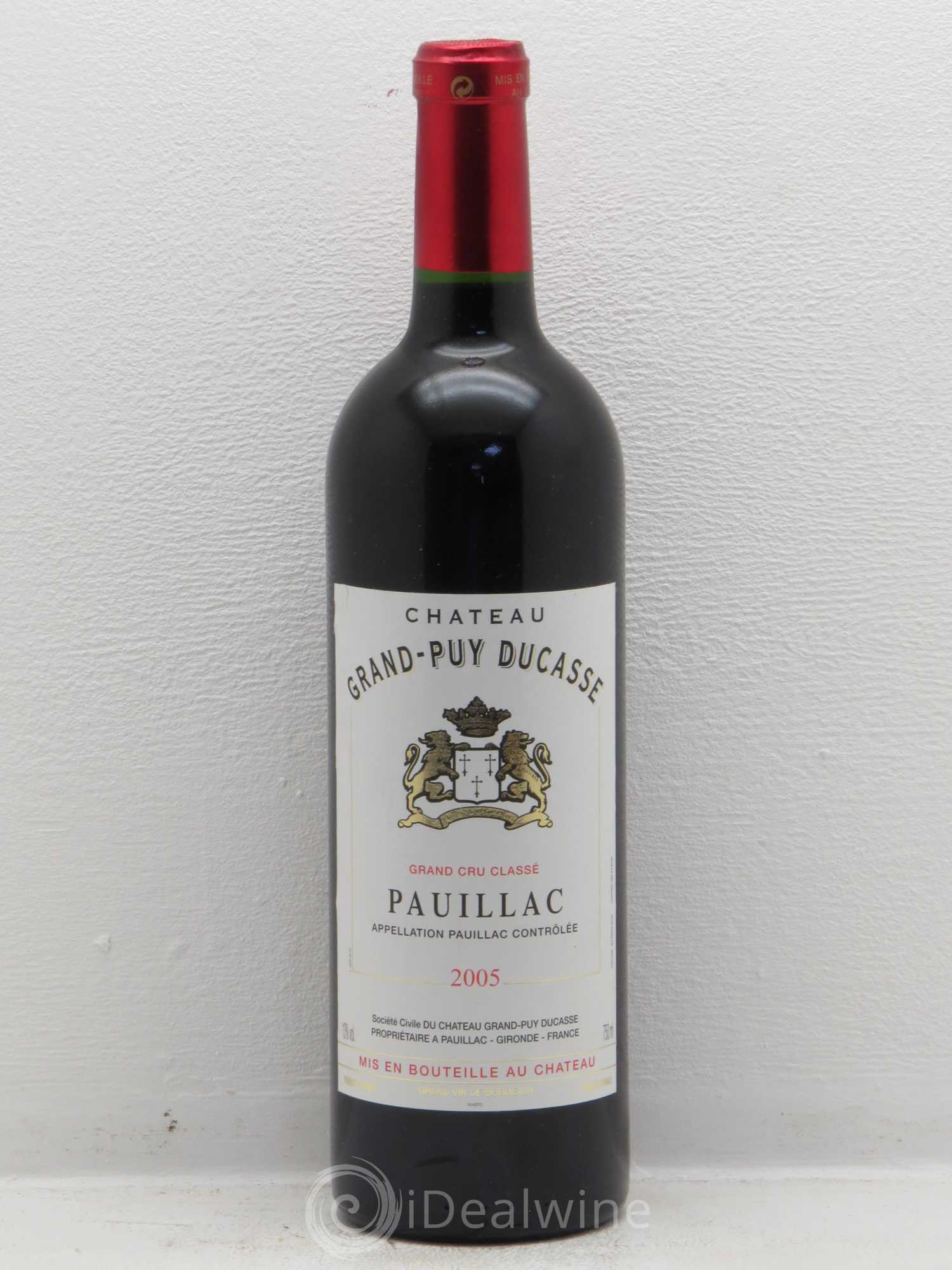 Château Grand Puy Ducasse 5ème Grand Cru Classé 2005 - Lot de 1 bouteille - 0