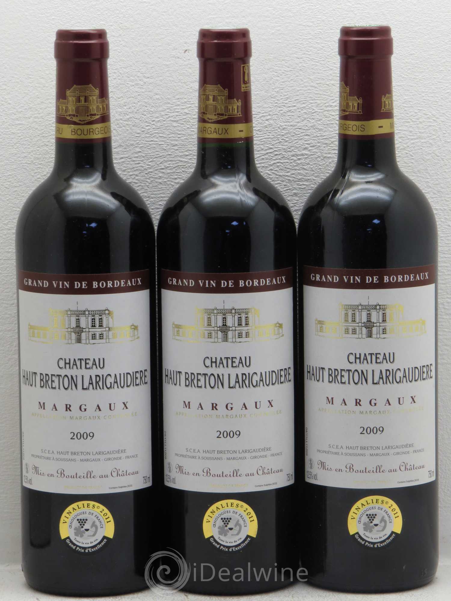 Château Haut Breton Larigaudière Cru Bourgeois 2009 - Lot de 6 bouteilles - 1