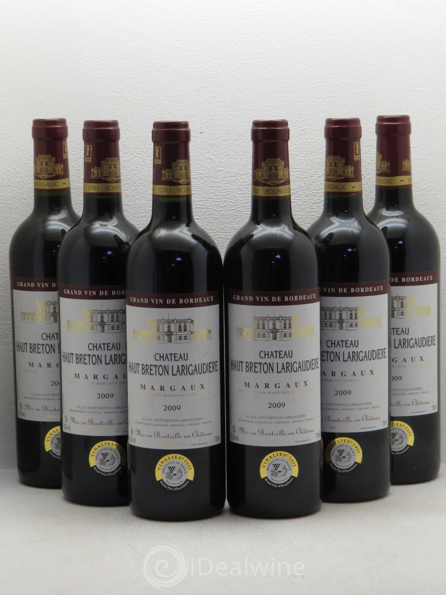 Château Haut Breton Larigaudière Cru Bourgeois 2009 - Lot de 6 bouteilles - 0