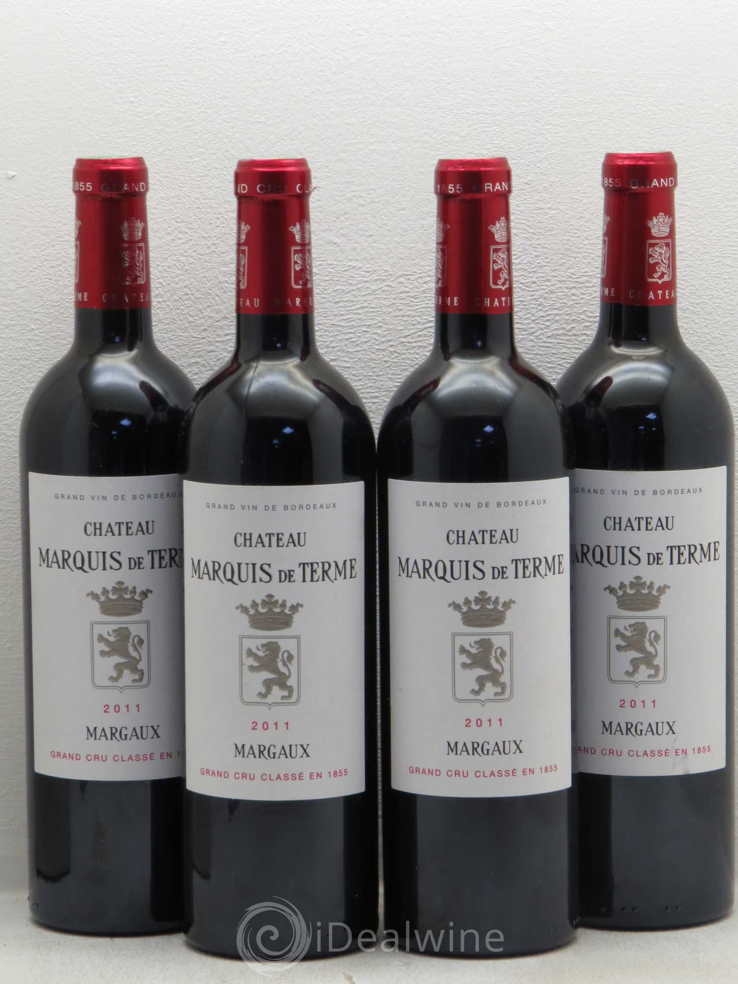Château Marquis de Terme 4ème Grand Cru Classé 2011 - Lot de 8 bouteilles - 1