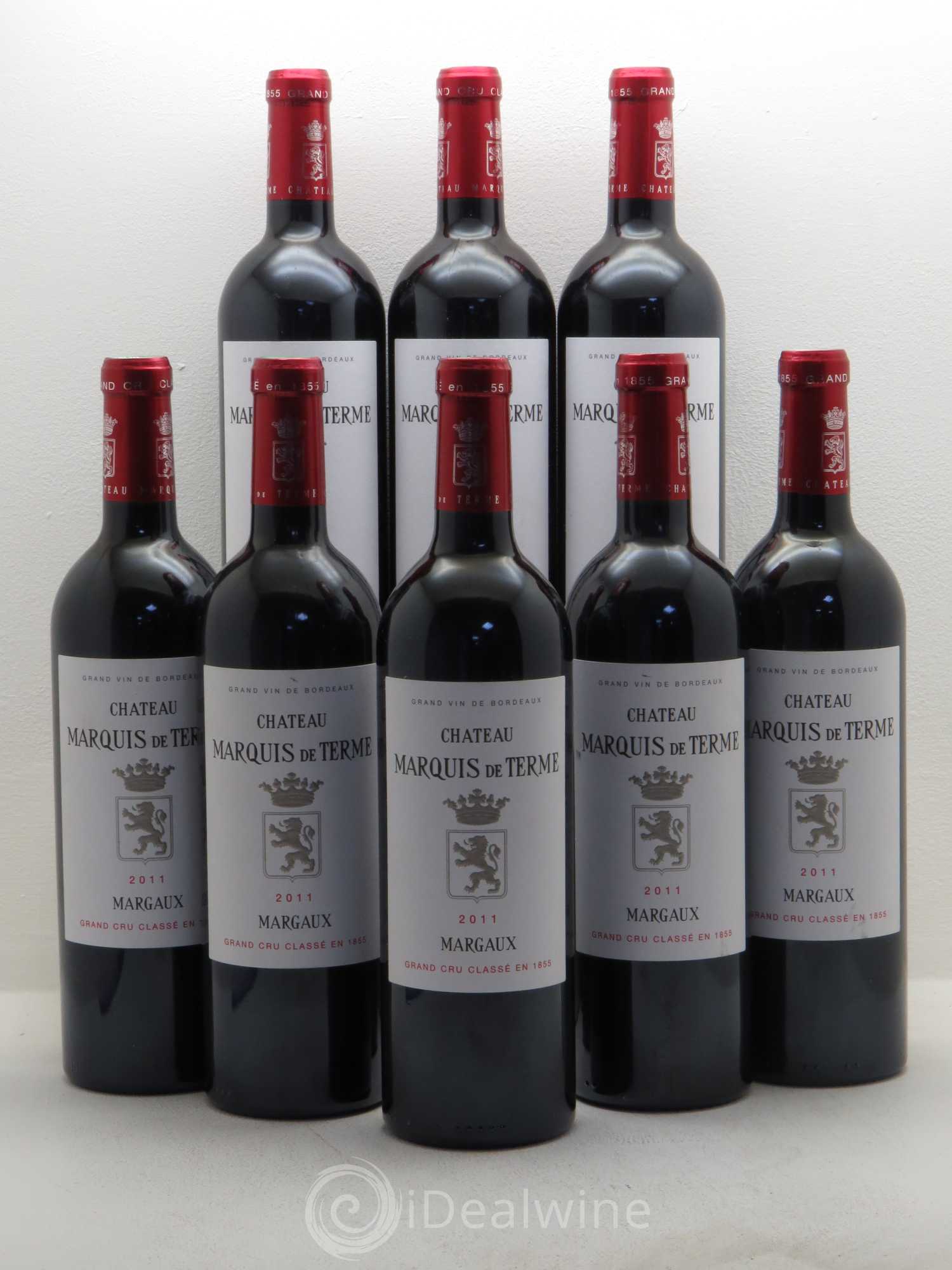 Château Marquis de Terme 4ème Grand Cru Classé 2011 - Lot de 8 bouteilles - 0