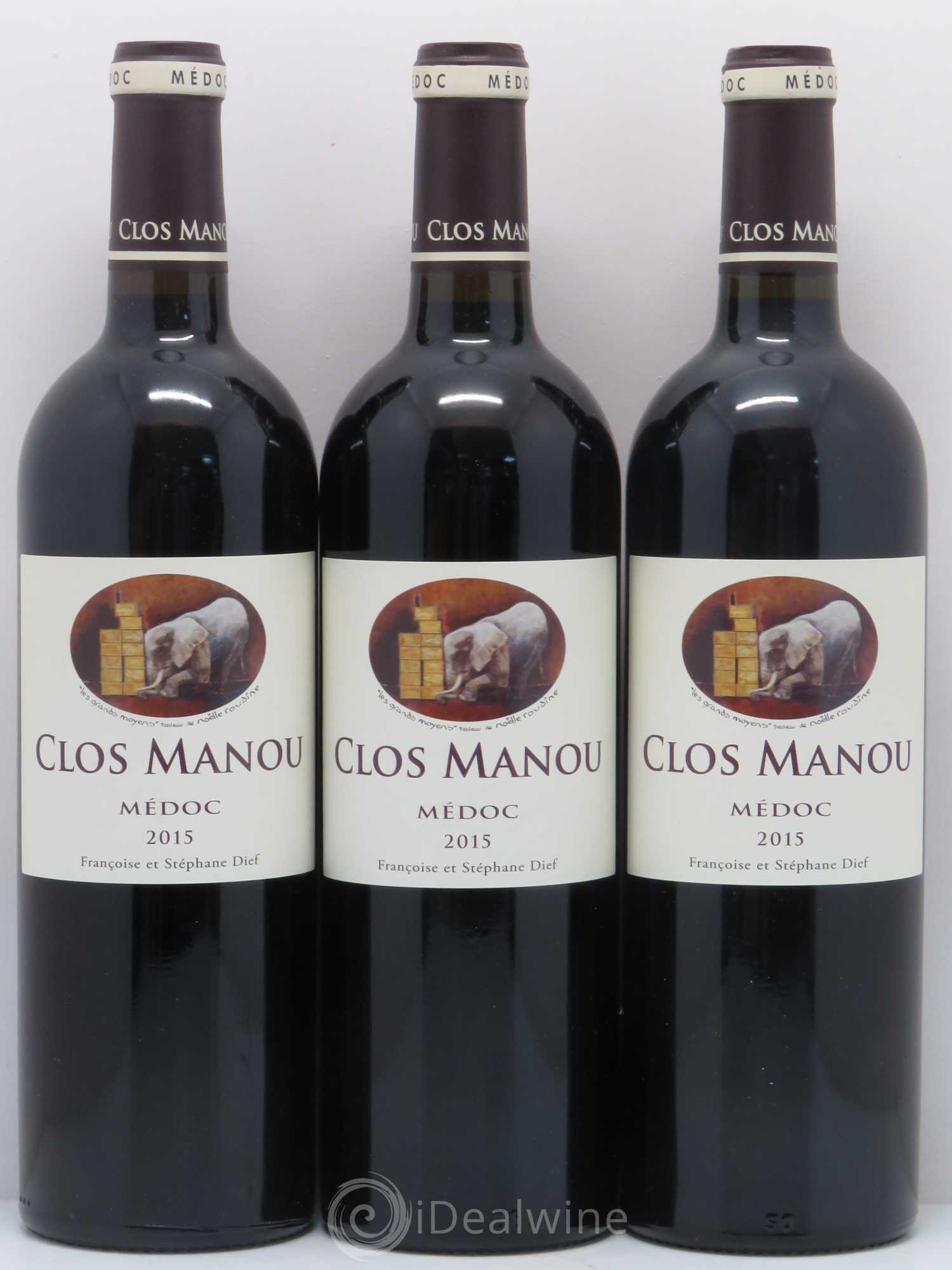 Clos Manou 2015 - Lot de 6 bouteilles - 1