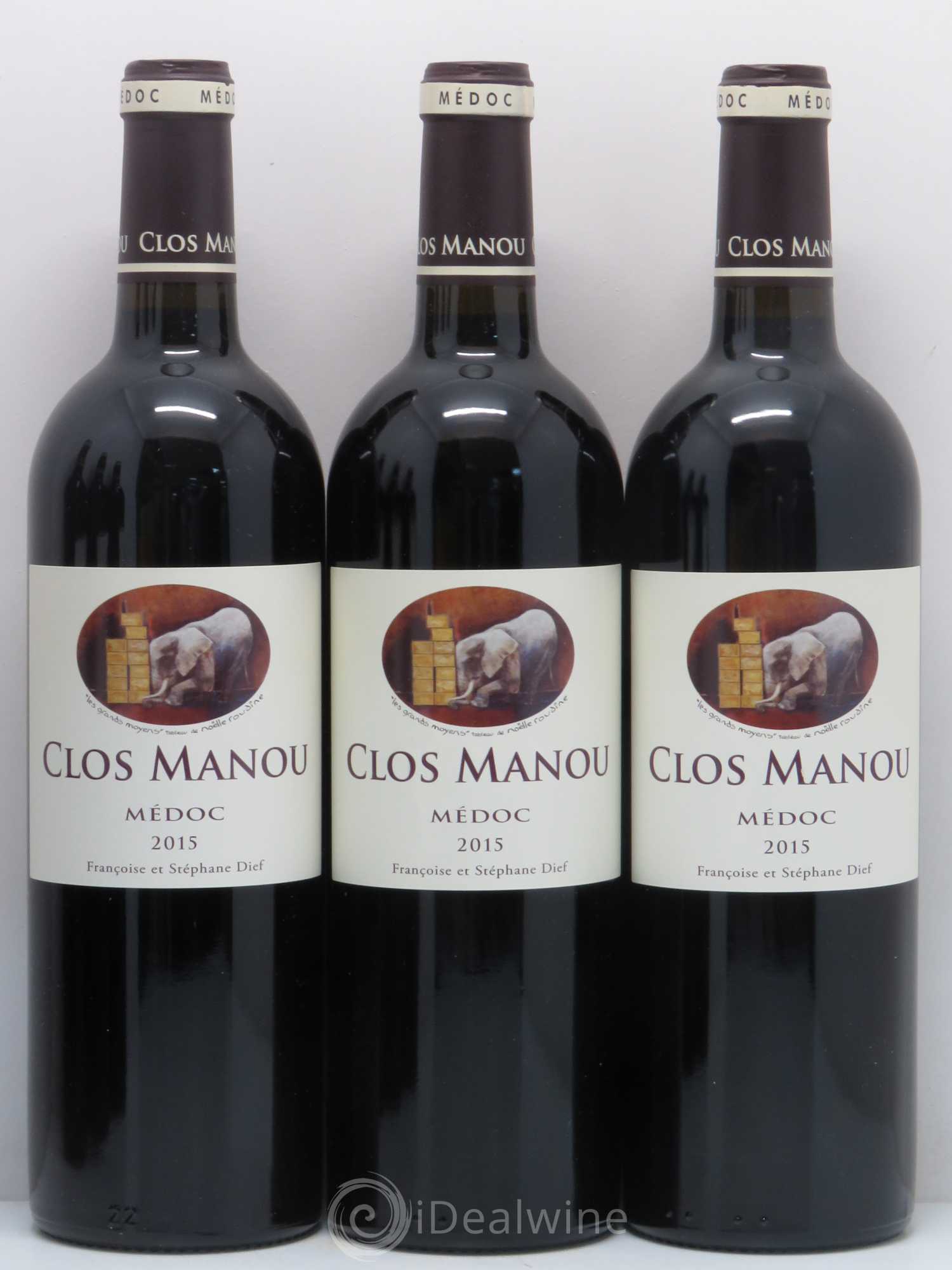 Clos Manou 2015 - Posten von 6 Flaschen - 1