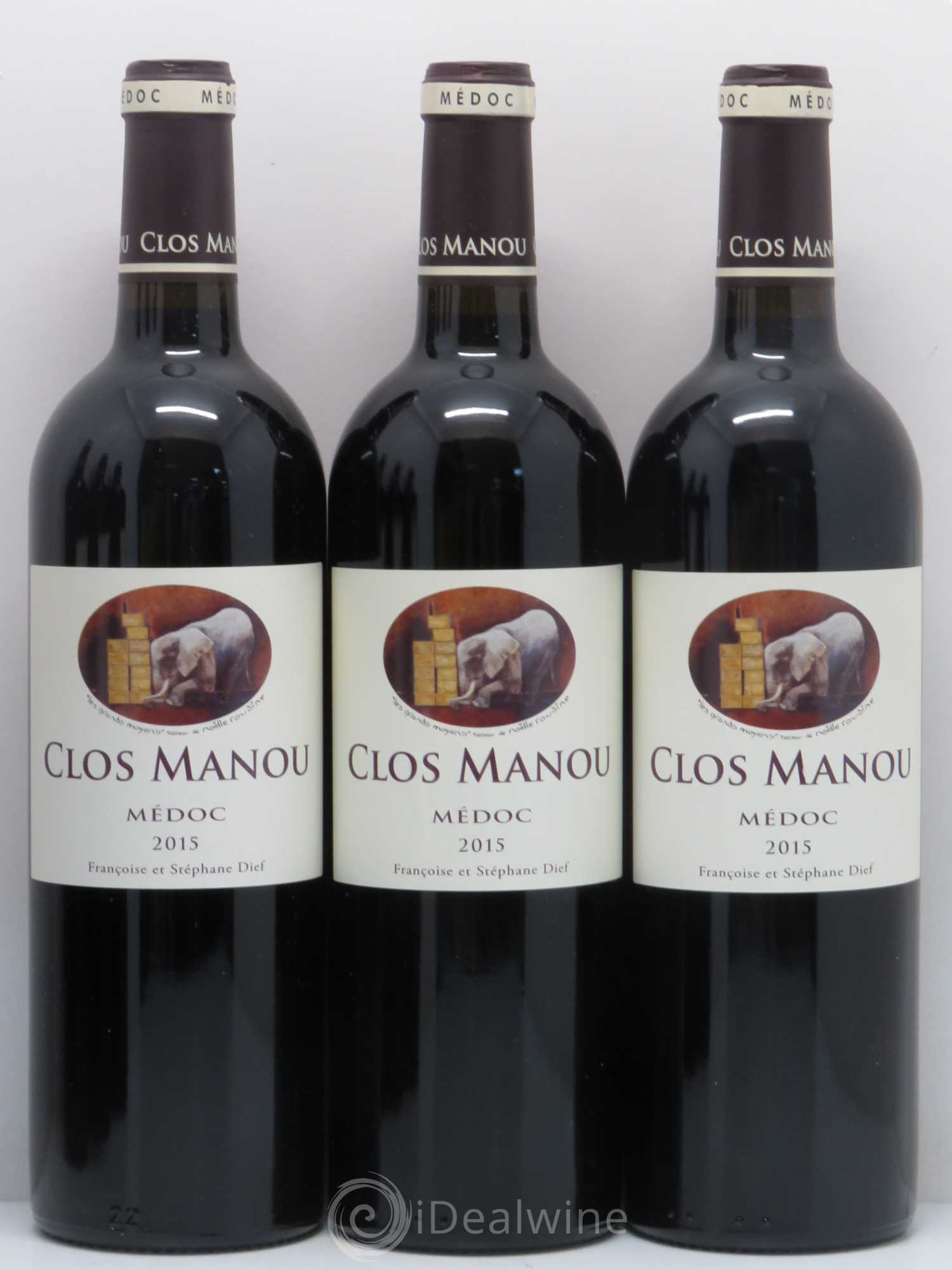 Clos Manou 2015 - Posten von 6 Flaschen - 2