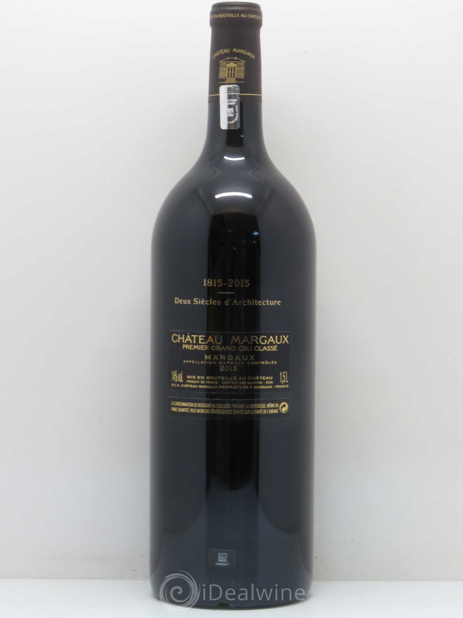 Château Margaux 1er Grand Cru Classé 2015 - Lot de 1 magnum - 1