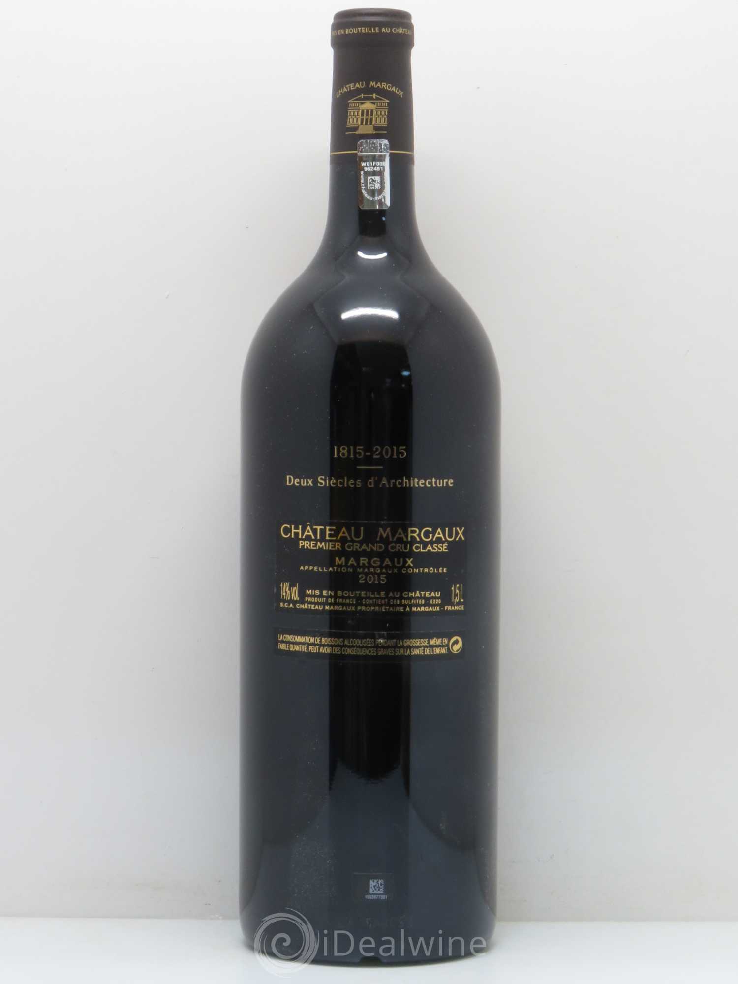 Château Margaux 1er Grand Cru Classé 2015 - Lot de 1 magnum - 1