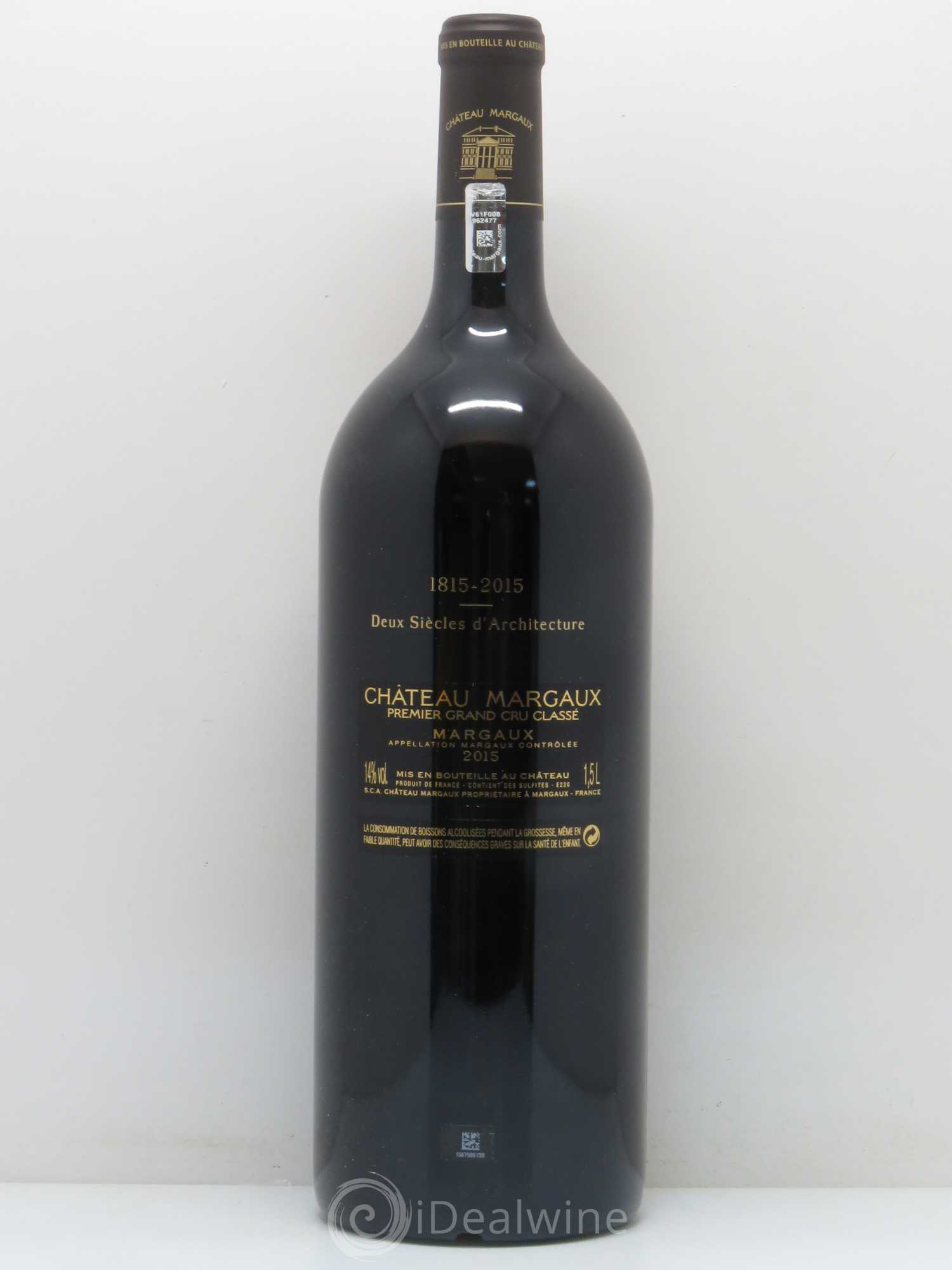 Château Margaux 1er Grand Cru Classé 2015 - Lot de 1 magnum - 1