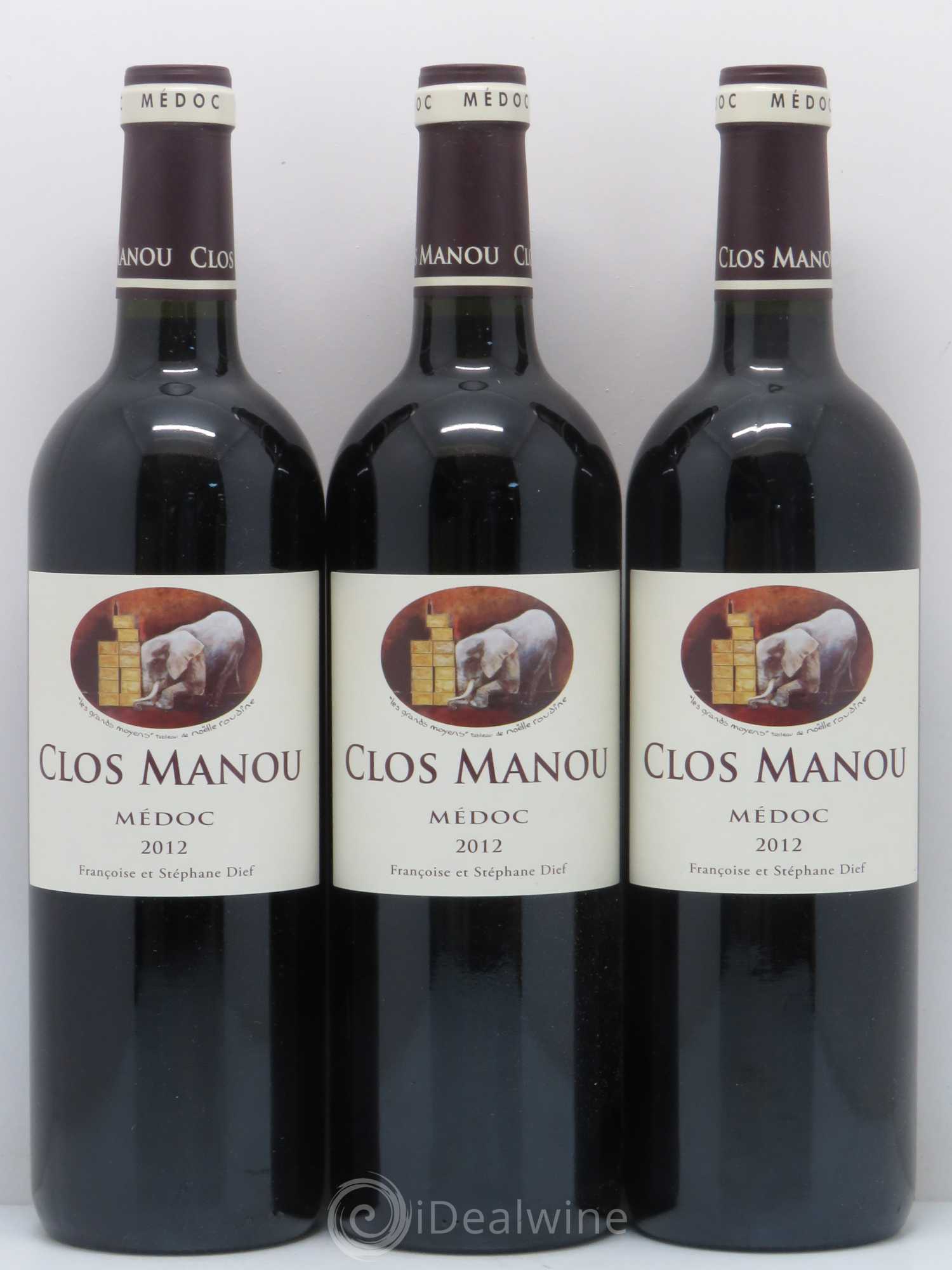 Clos Manou 2012 - Lot de 6 bouteilles - 1