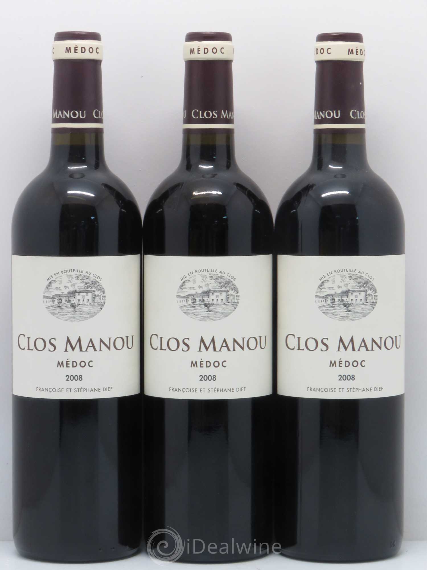 Clos Manou 2008 - Lot de 6 bouteilles - 1