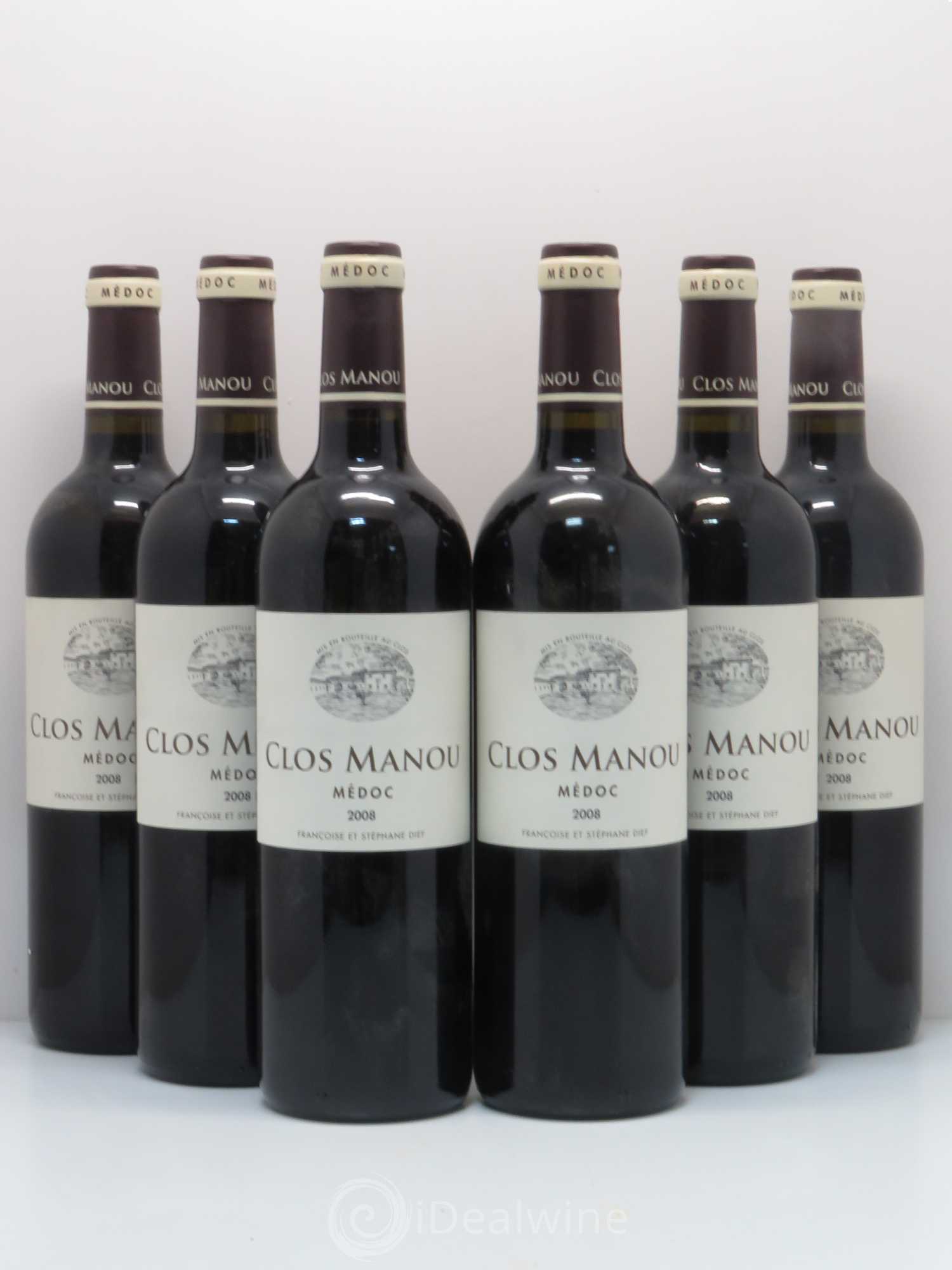 Clos Manou 2008 - Lot de 6 bouteilles - 0