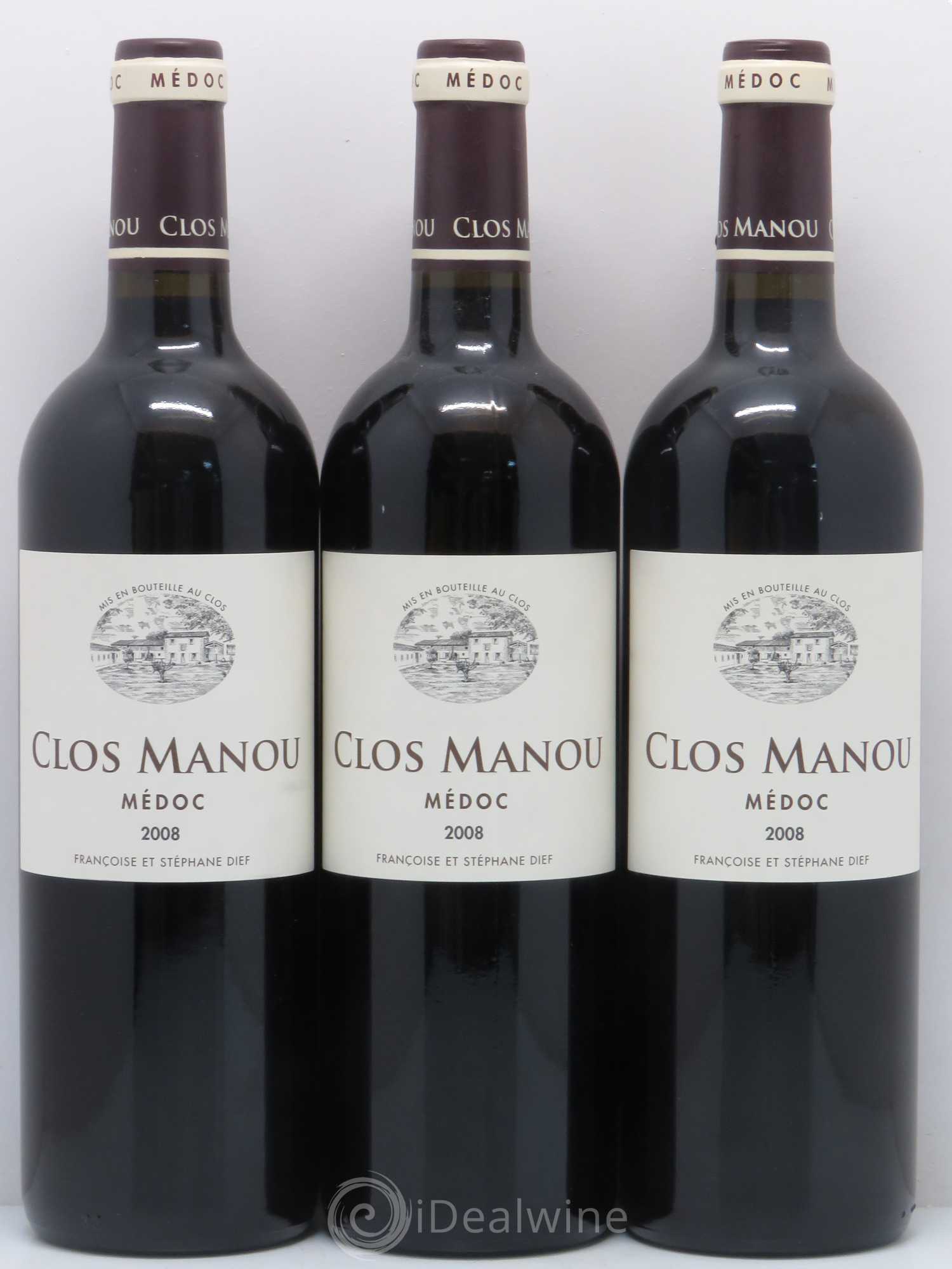 Clos Manou 2008 - Posten von 3 Flaschen - 0