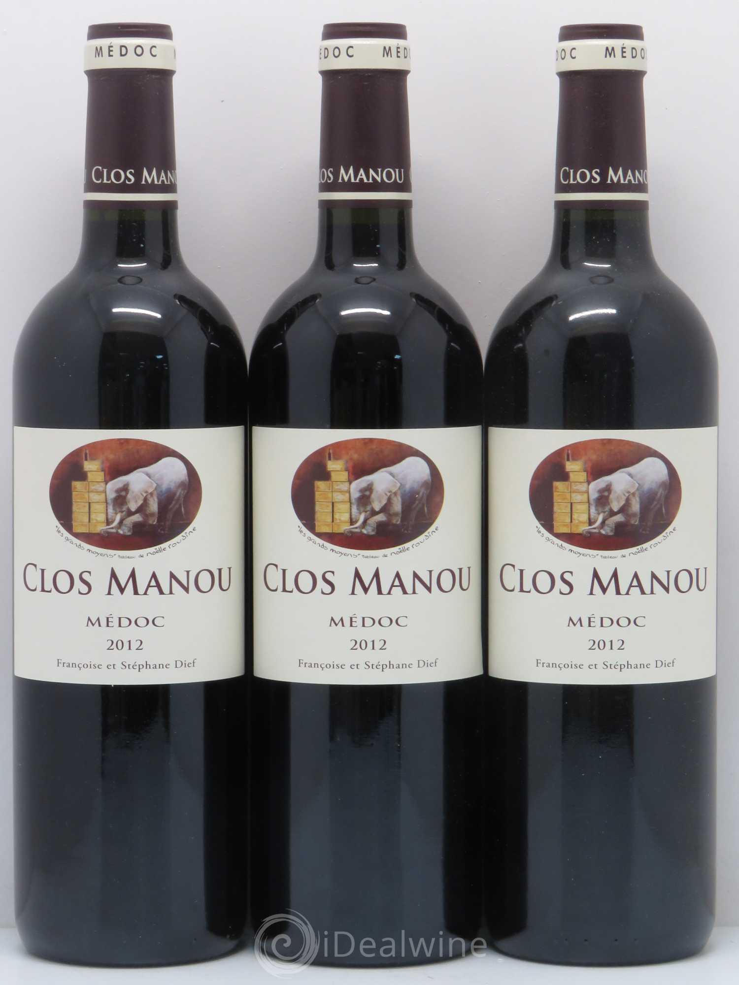 Clos Manou 2012 - Lot de 6 bouteilles - 1