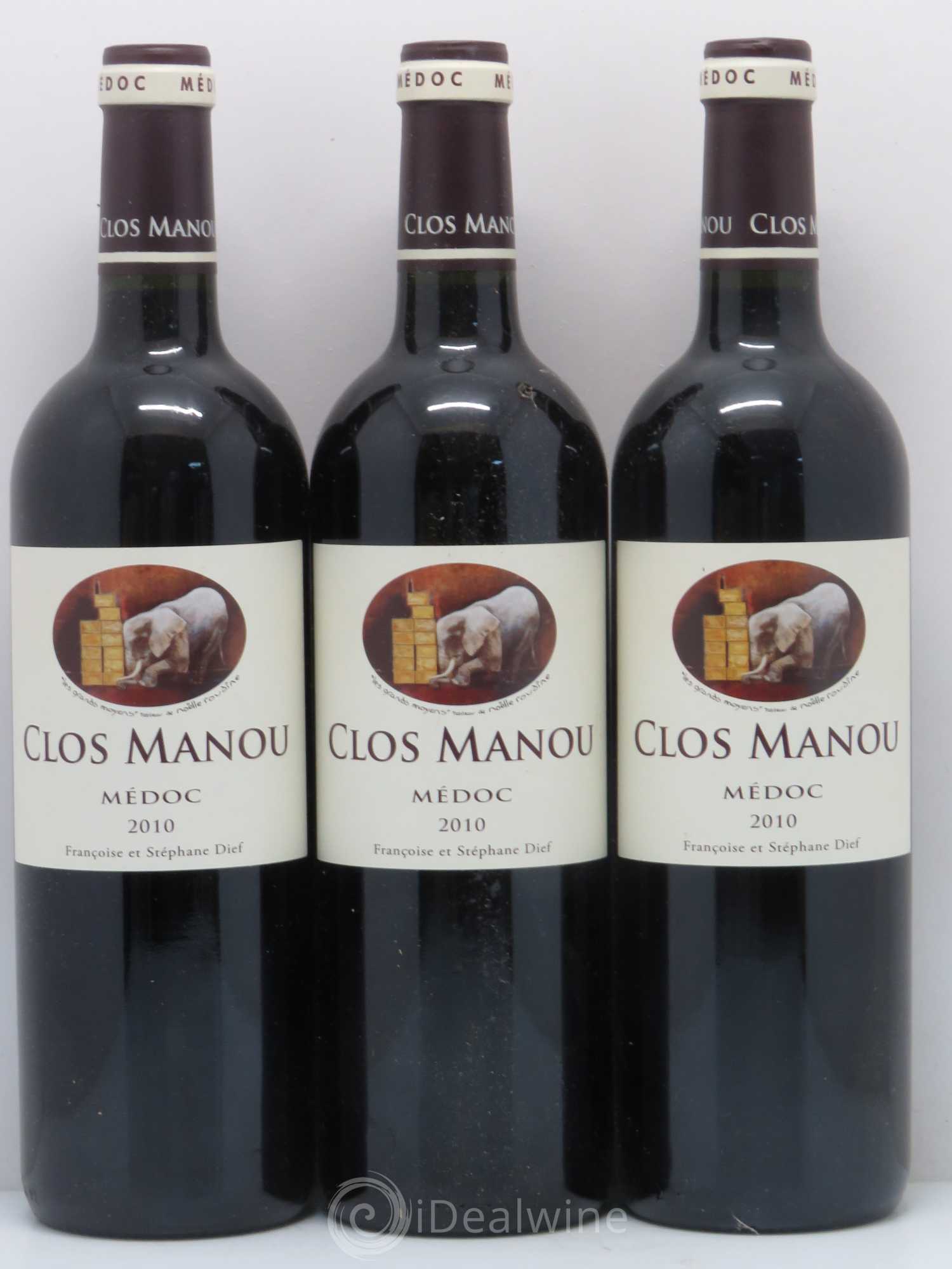 Clos Manou 2010 - Lot de 6 bouteilles - 1