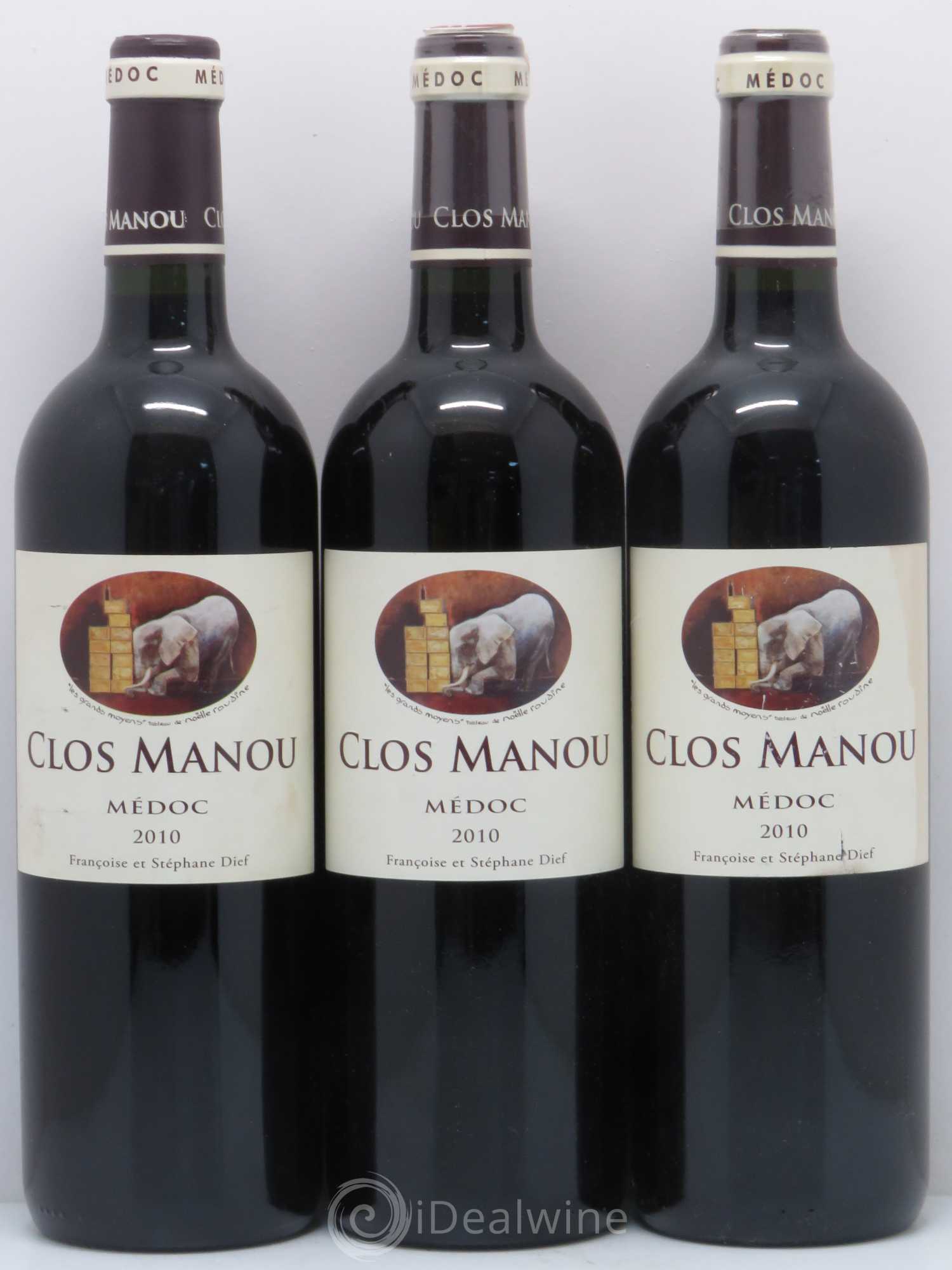 Clos Manou 2010 - Posten von 6 Flaschen - 2