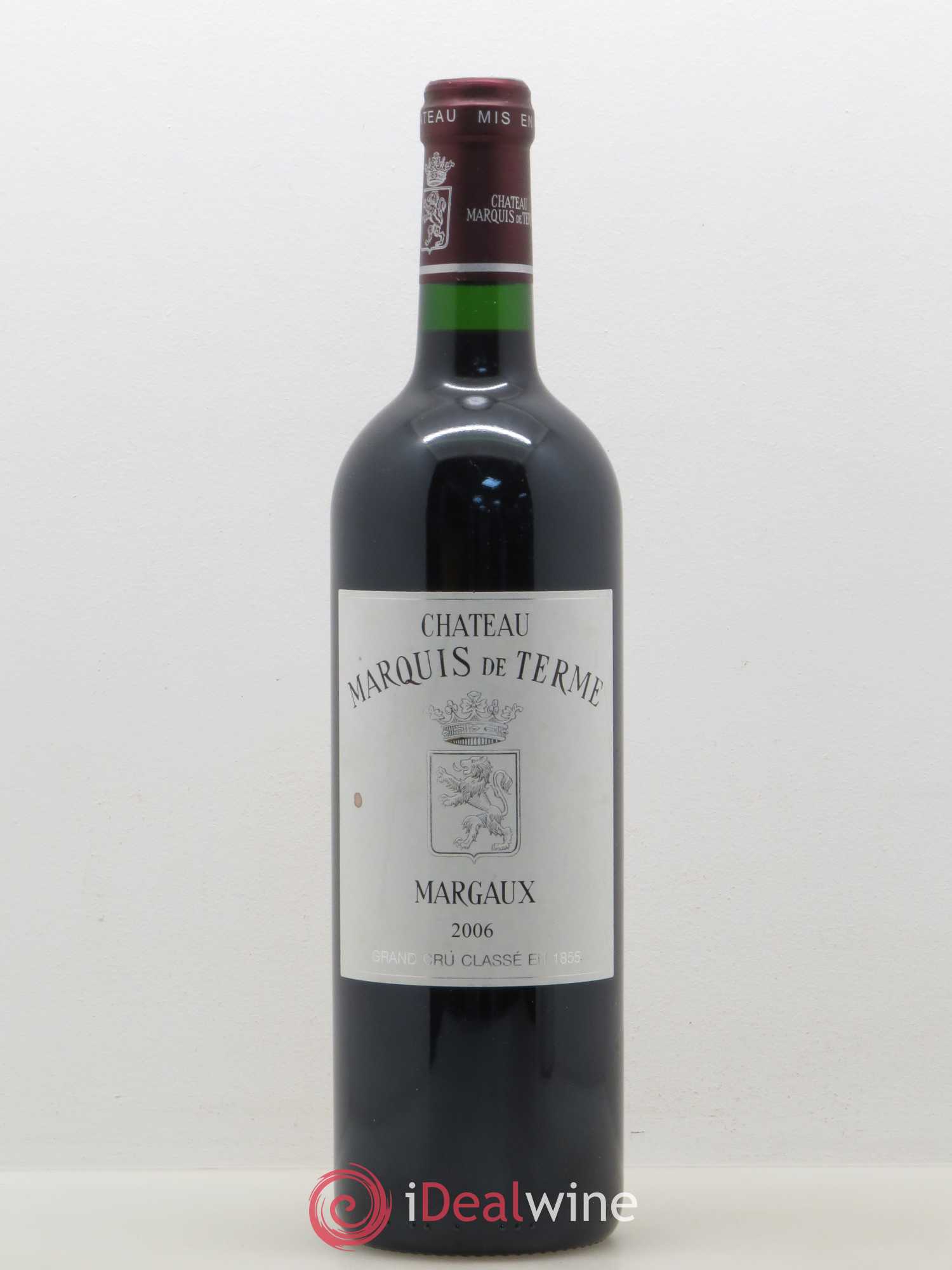 Château Marquis de Terme 4ème Grand Cru Classé 2006 - Lot de 1 bouteille - 0