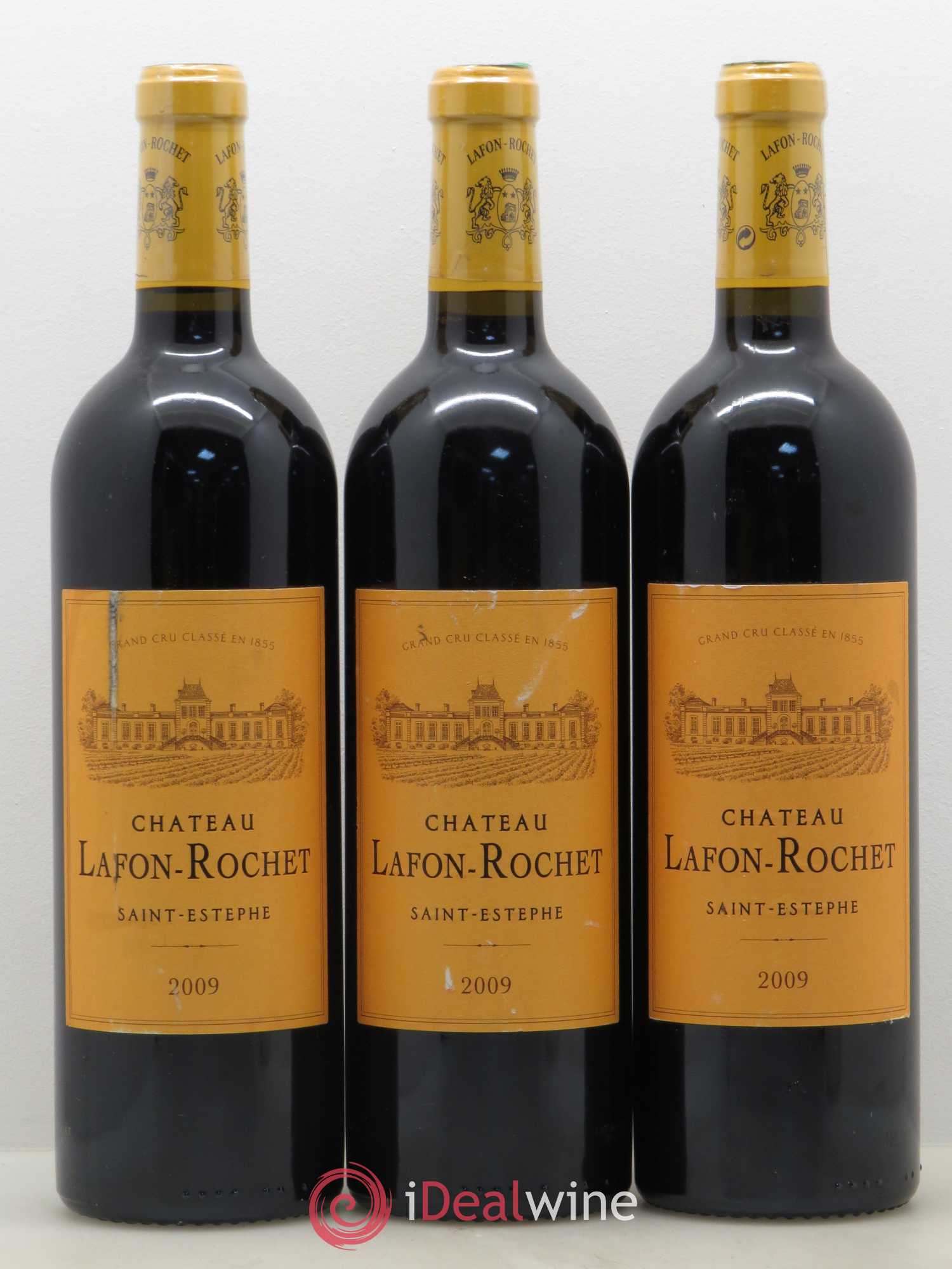 Château Lafon Rochet 4ème Grand Cru Classé 2009 - Lot de 3 bouteilles - 0