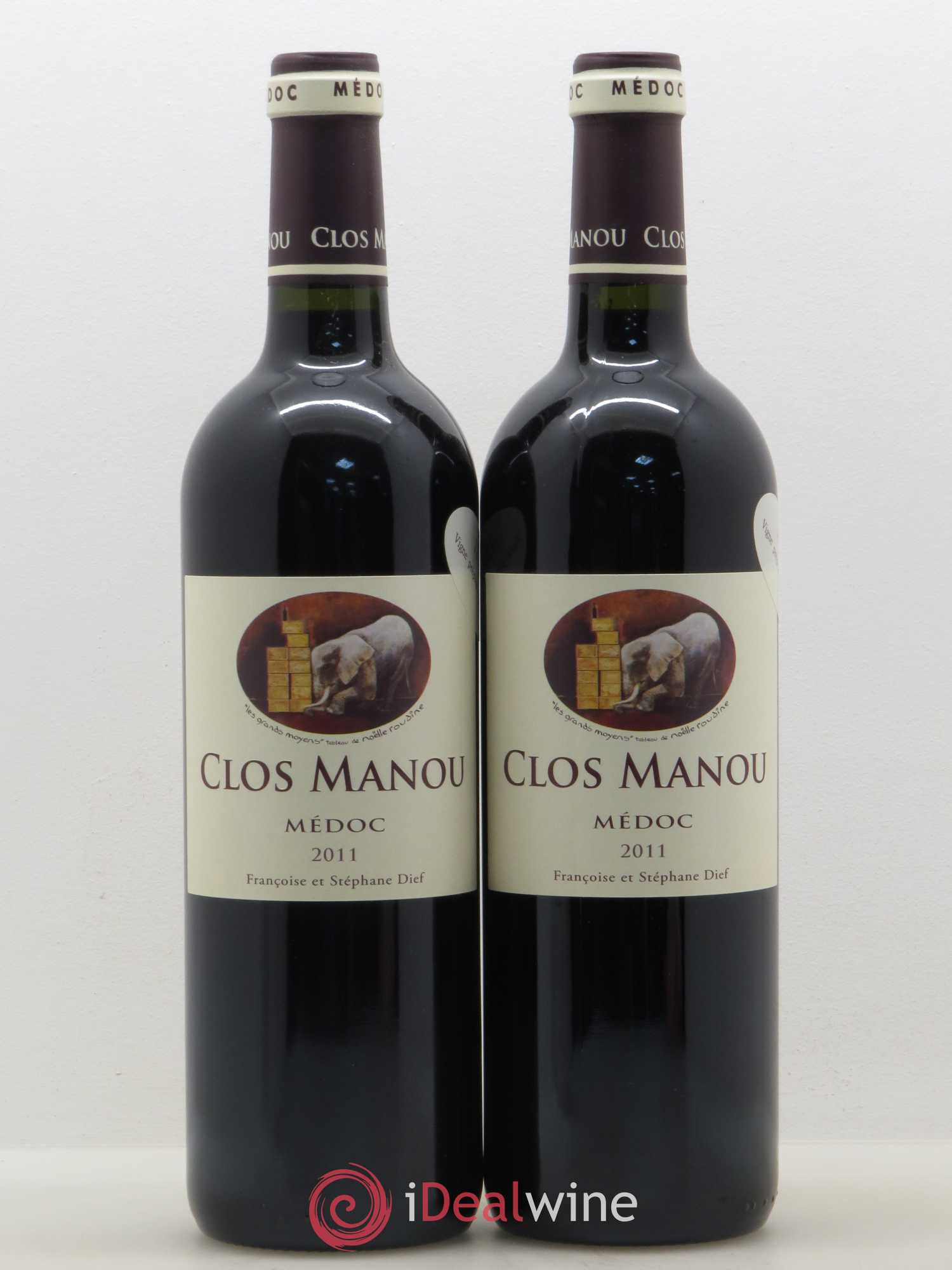 Clos Manou Vigne préphylloxérique (sans prix de réserve) 2011 - Posten von 2 Flaschen - 0