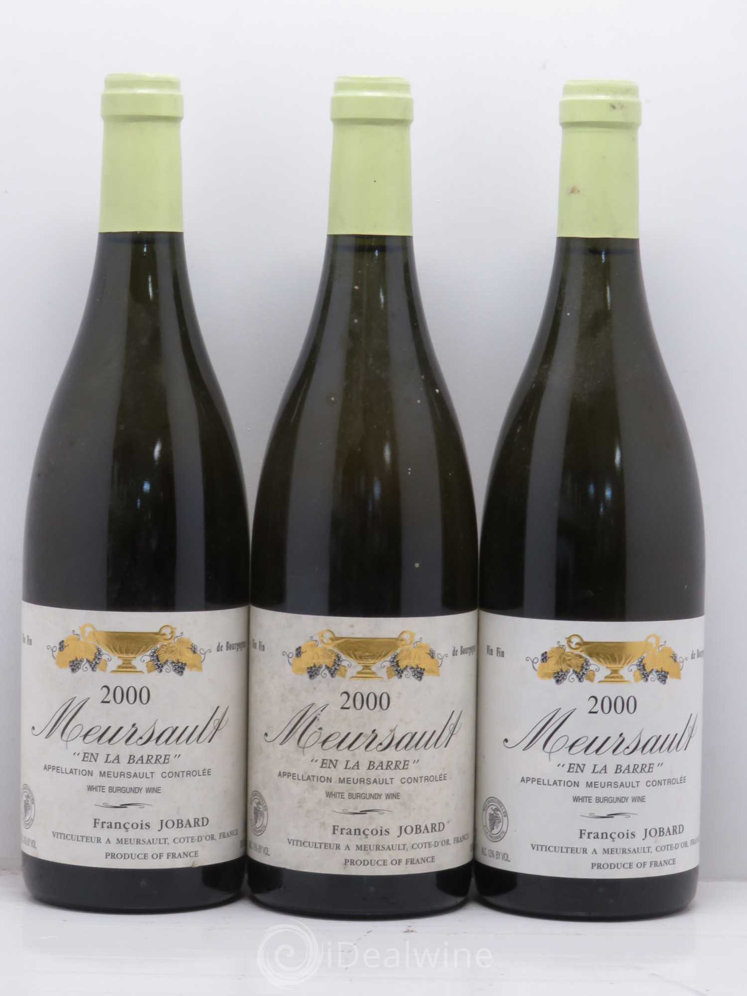 Meursault En la Barre François et Antoine Jobard (Domaine) 2000 - Lot de 3 bouteilles - 0