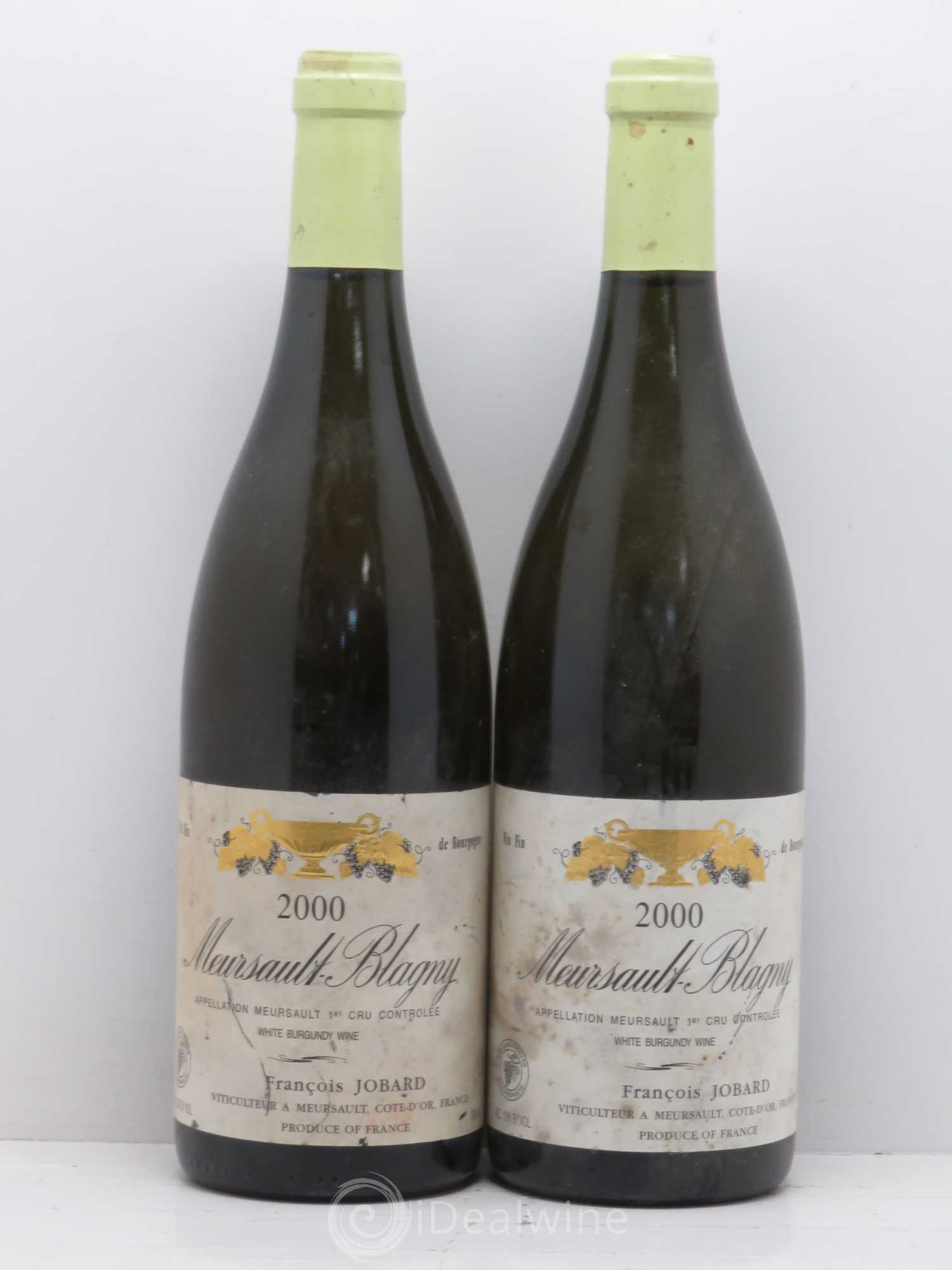 Meursault 1er Cru Blagny François et Antoine Jobard (Domaine) 2000 - Lot de 2 bouteilles - 0