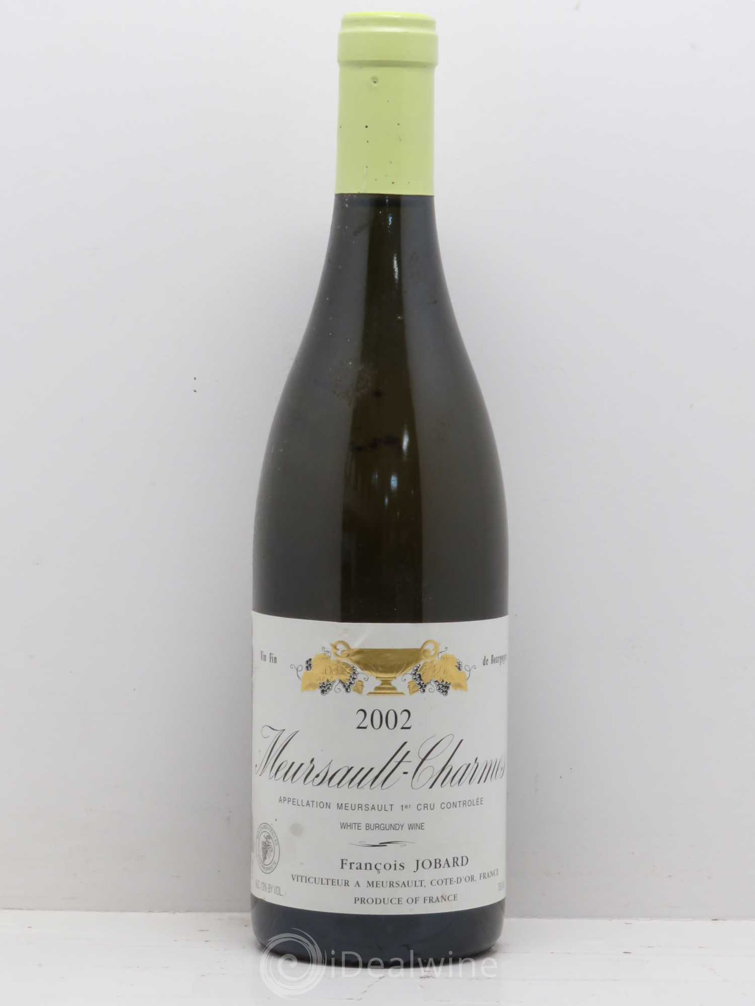 Meursault 1er Cru Charmes François et Antoine Jobard (Domaine) 2002 - Lot de 1 bouteille - 0
