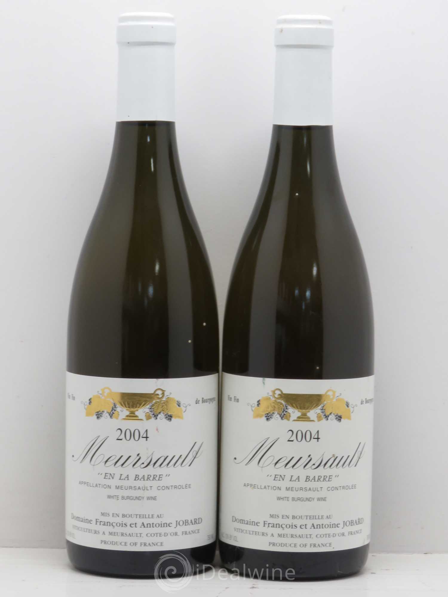 Meursault En la Barre François et Antoine Jobard (Domaine) 2004 - Lot de 2 bouteilles - 0