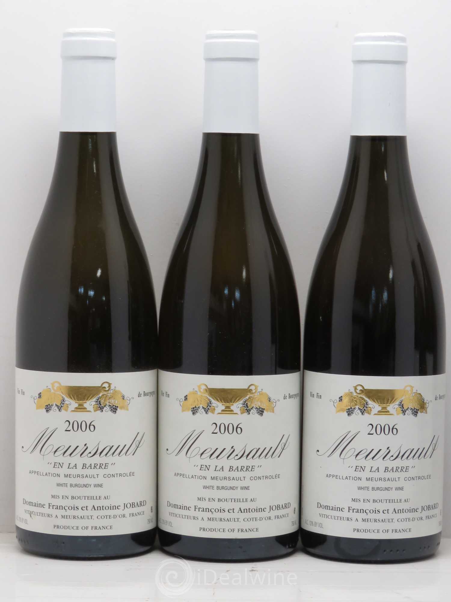 Meursault En la Barre François et Antoine Jobard (Domaine) 2006 - Lot de 5 bouteilles - 1