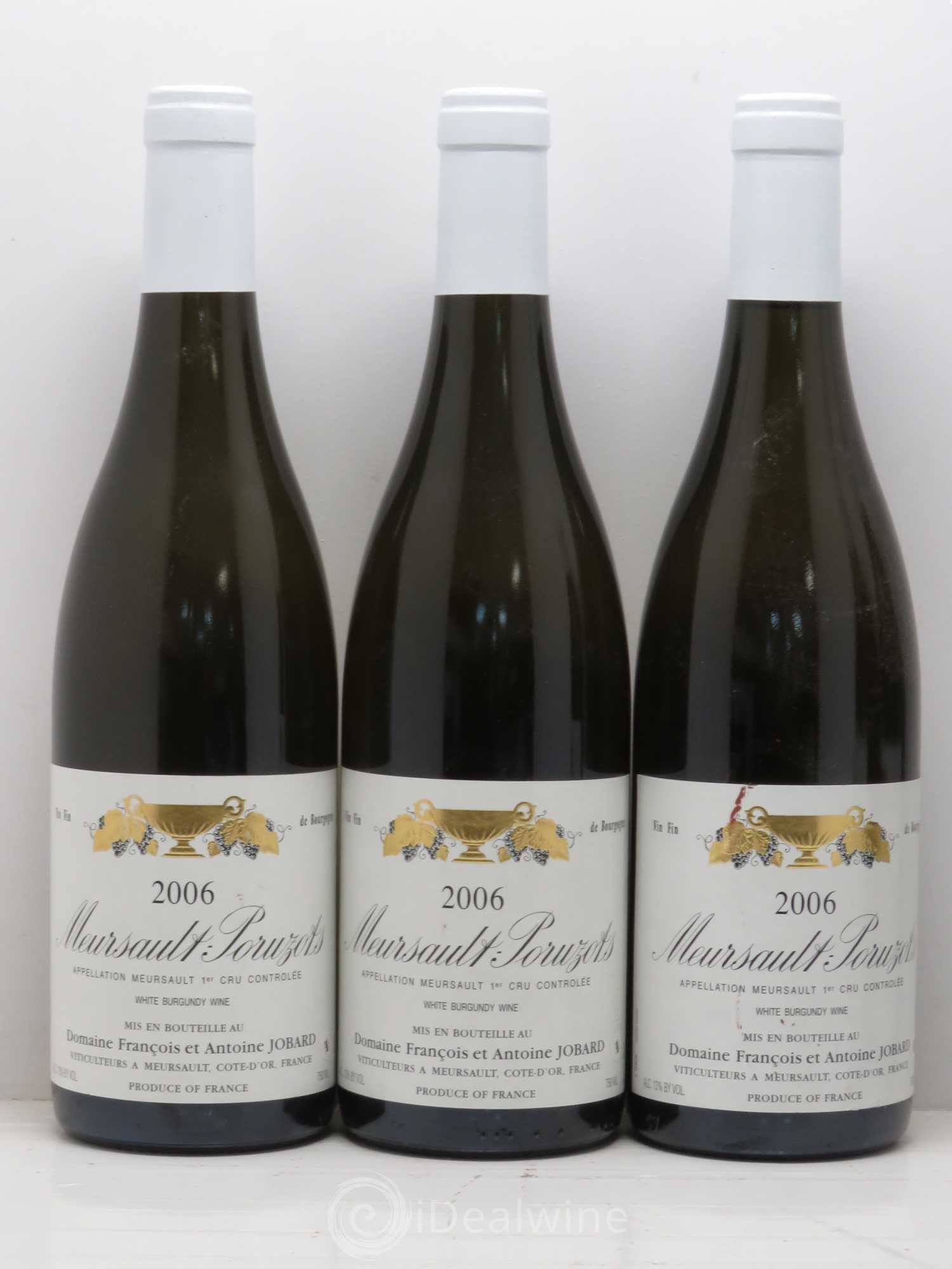 Meursault 1er Cru Poruzots François et Antoine Jobard (Domaine) 2006 - Lot de 5 bouteilles - 1