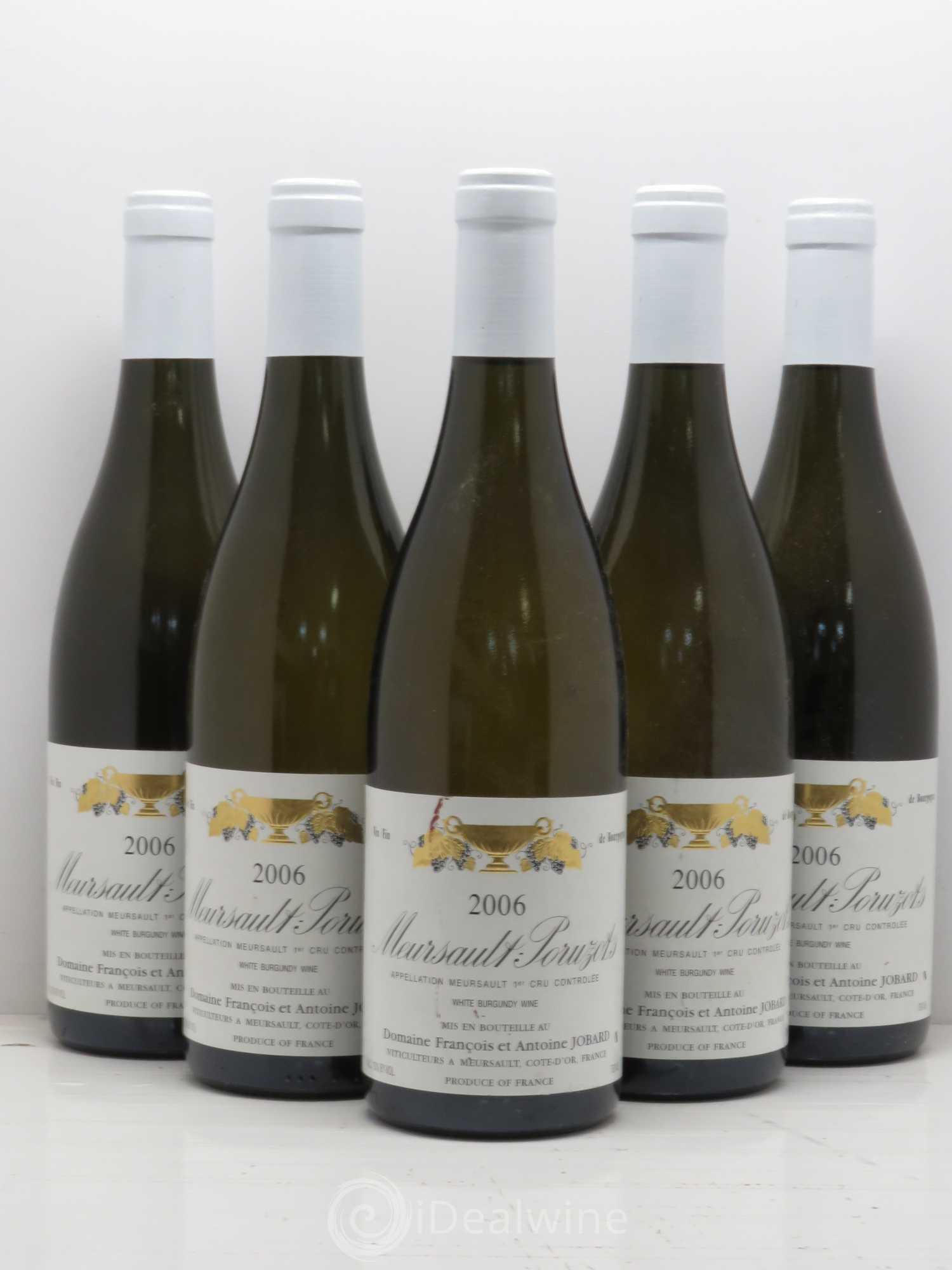Meursault 1er Cru Poruzots François et Antoine Jobard (Domaine) 2006 - Lot de 5 bouteilles - 0