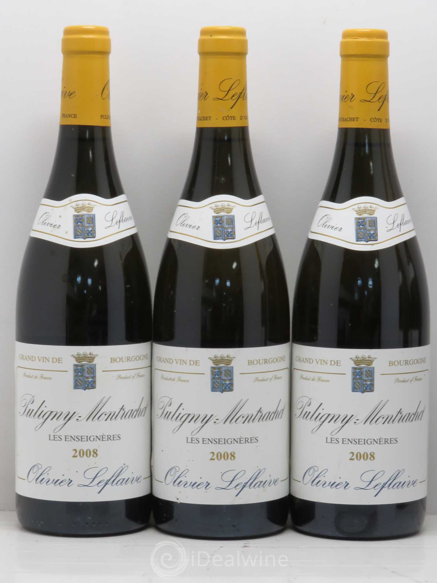 Puligny-Montrachet Enseigneres Olivier Leflaive 2008 - Posten von 5 Flaschen - 1