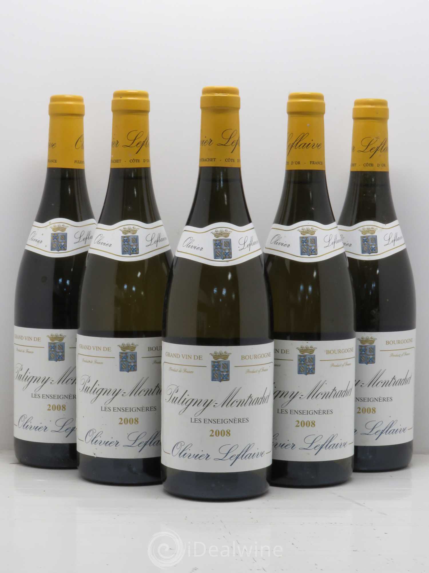 Puligny-Montrachet Enseigneres Olivier Leflaive 2008 - Posten von 5 Flaschen - 0