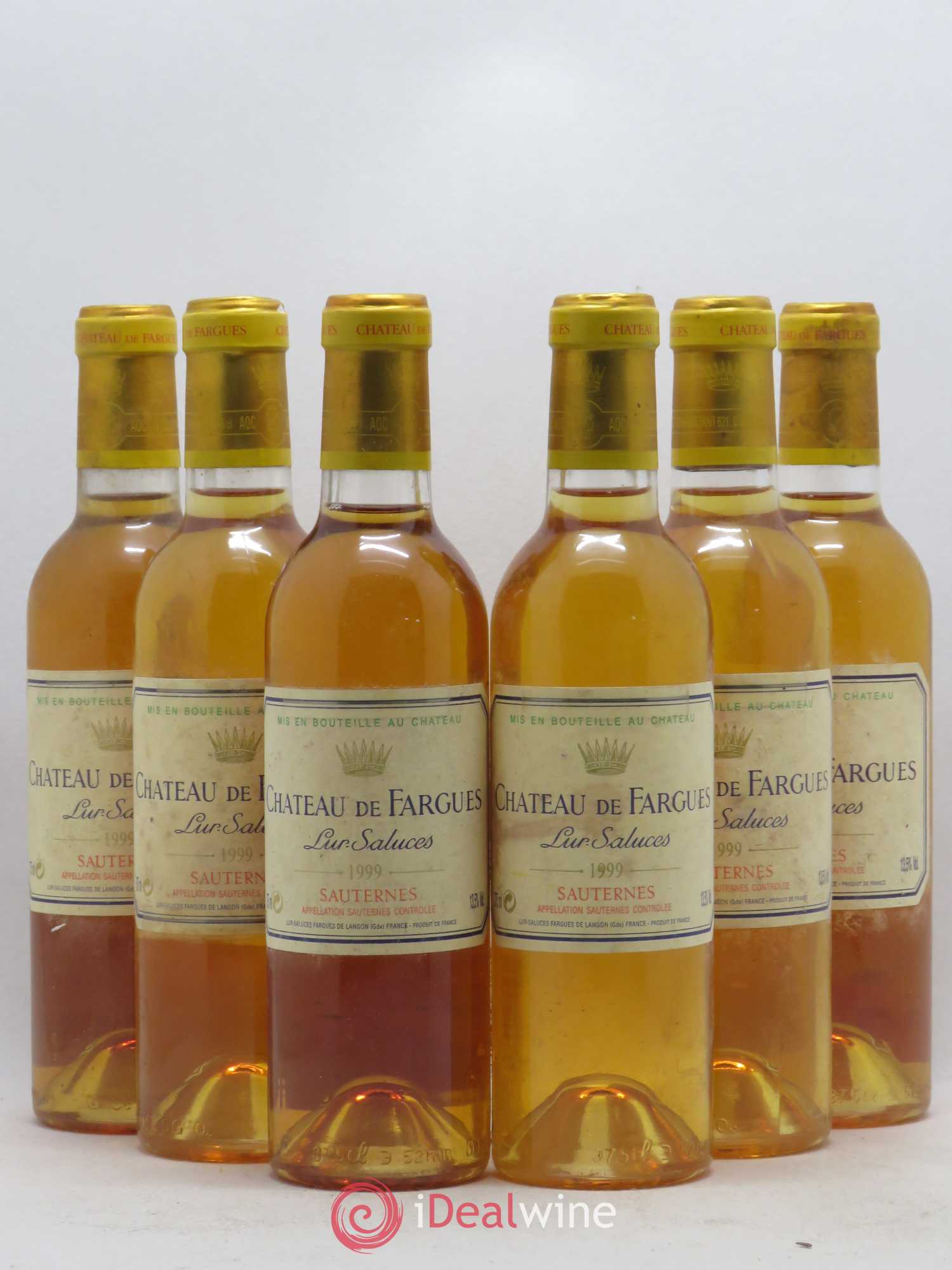 Château de Fargues 1999 - Posten von 6 Demi-Flaschen - 0