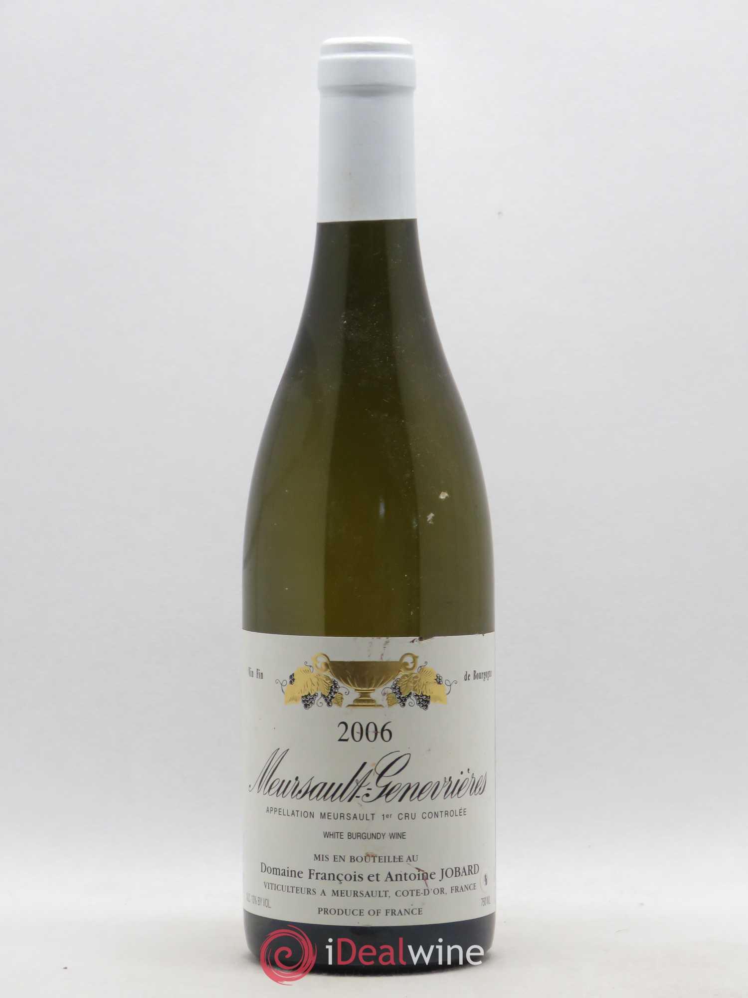 Meursault 1er Cru Genevrières François et Antoine Jobard (Domaine) 2006 - Lot de 1 bouteille - 0