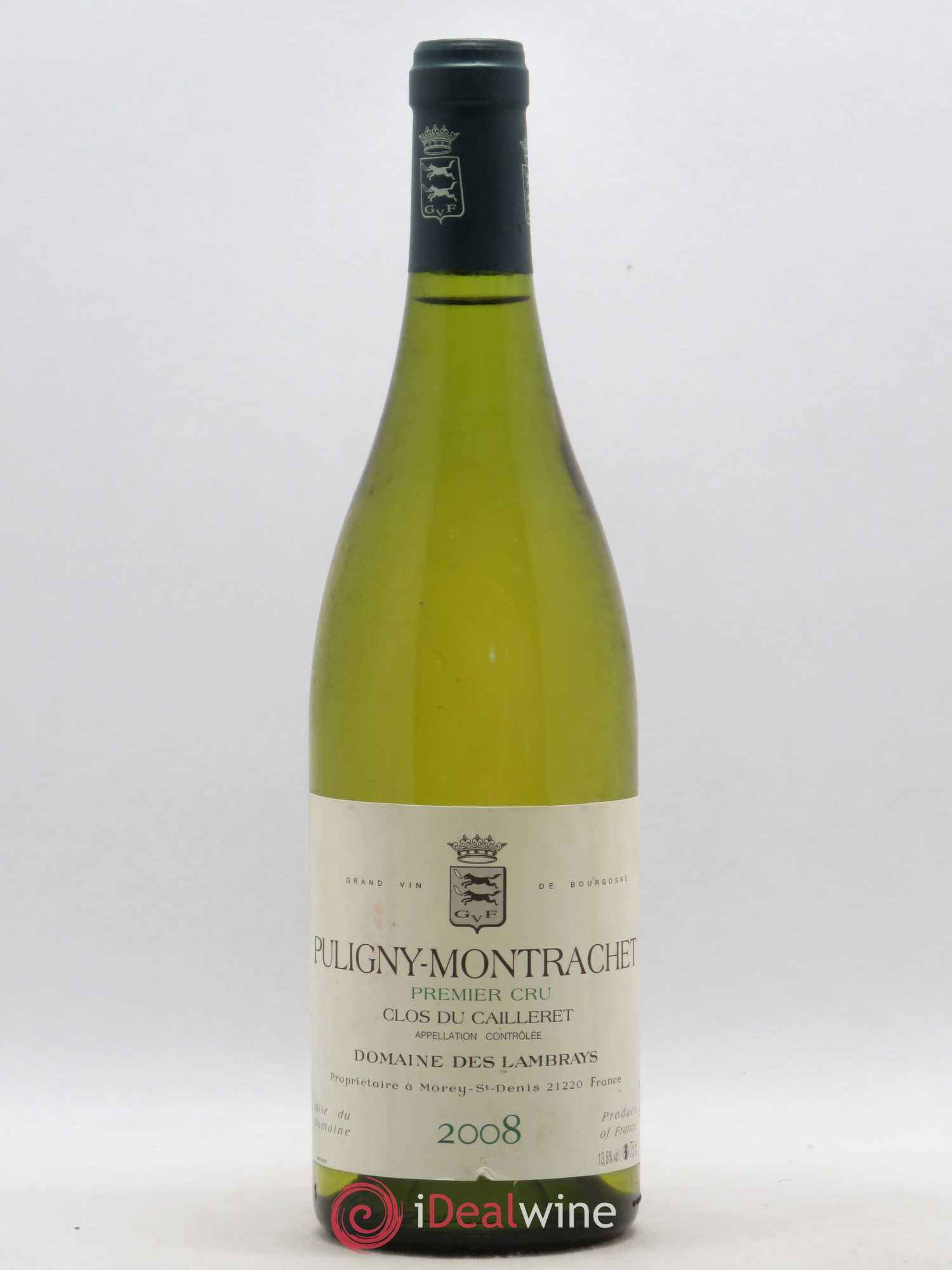 Puligny-Montrachet 1er Cru Clos du Cailleret Domaine des Lambrays 2008 - Lot de 1 bouteille - 0