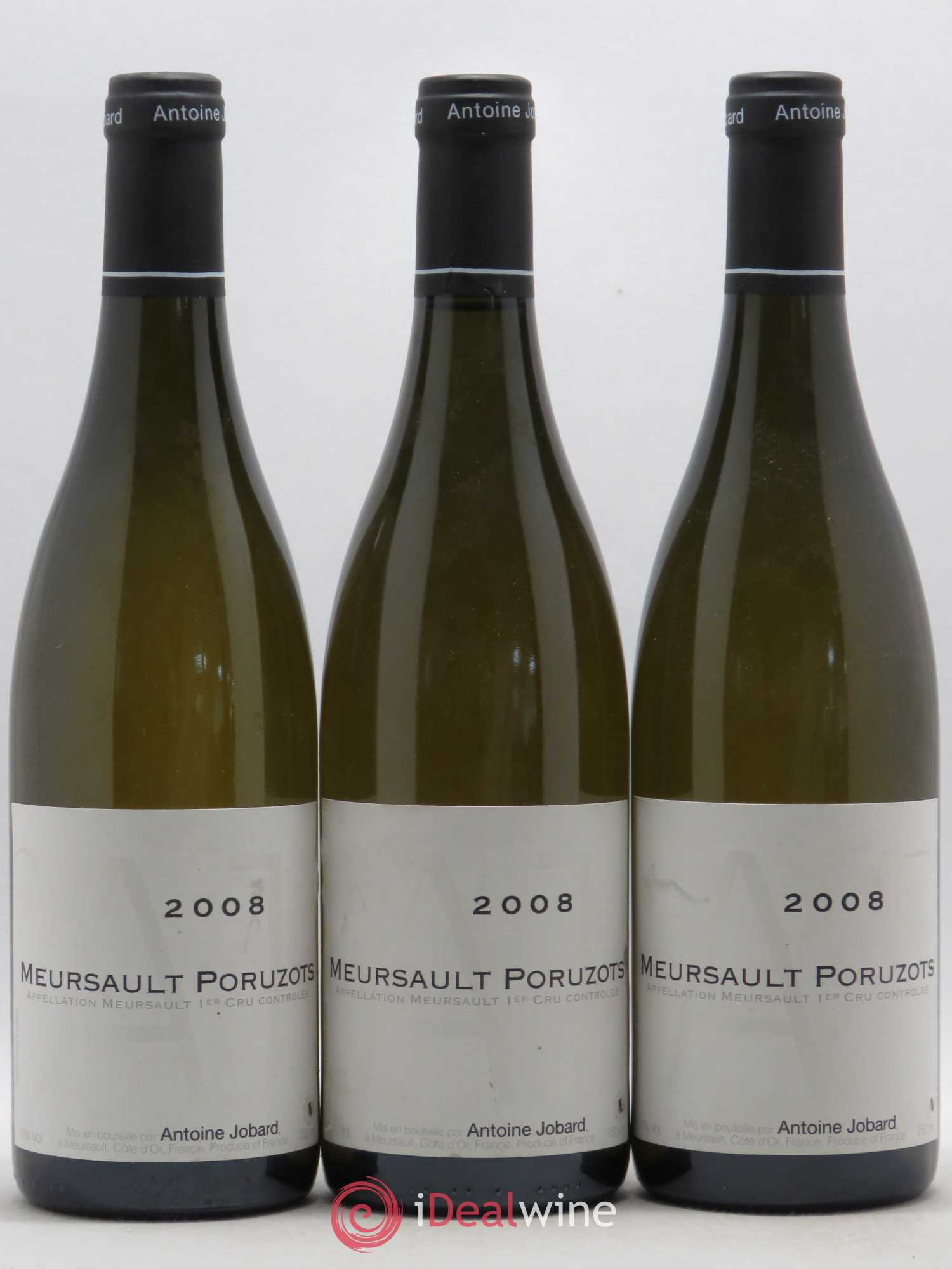 Meursault 1er Cru Poruzots Antoine Jobard 2008 - Posten von 3 Flaschen - 0