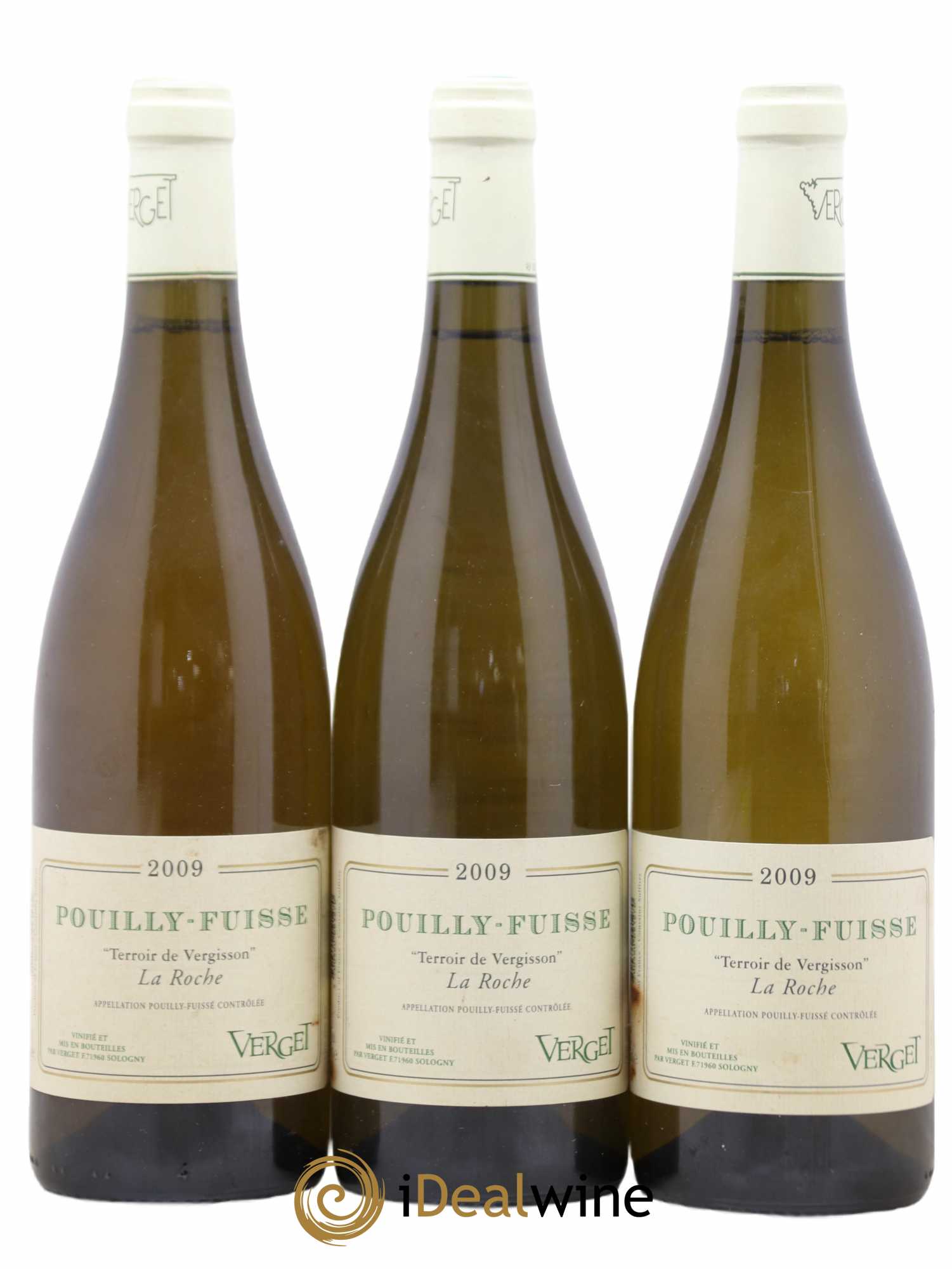 Pouilly-Fuissé Terroir de Vergisson La Roche Verget 2009 - Lot de 3 bouteilles - 0