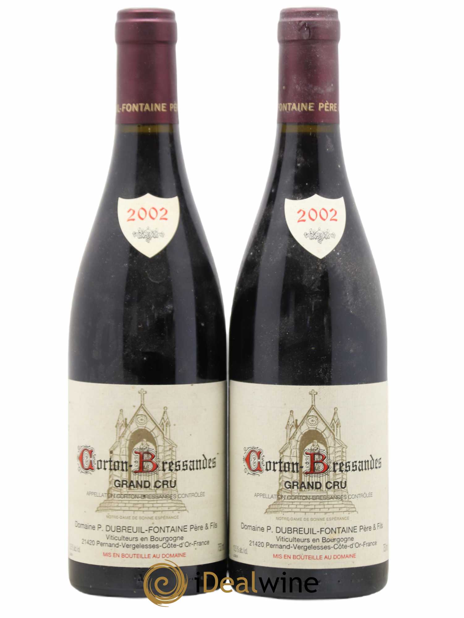 Corton Grand Cru Bressandes Dubreuil-Fontaine (Domaine) 2002 - Lot de 2 bouteilles - 0