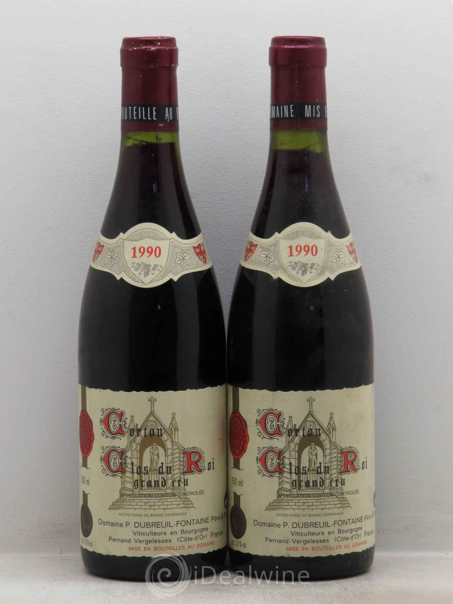 Corton Grand Cru 1990 - Lot de 2 bouteilles - 0