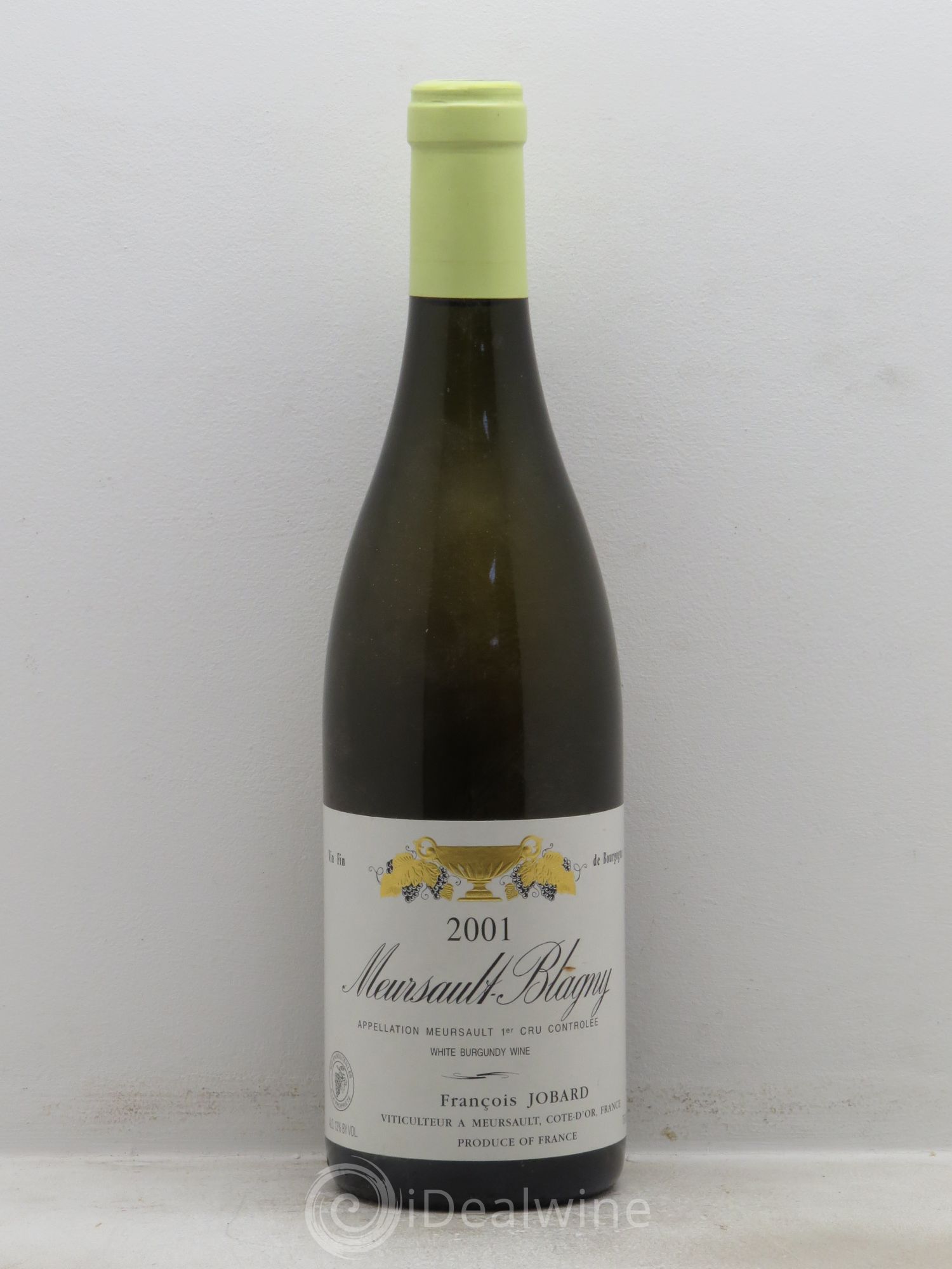 Meursault 1er Cru Blagny François et Antoine Jobard (Domaine) 2001 - Lot de 1 bouteille - 0