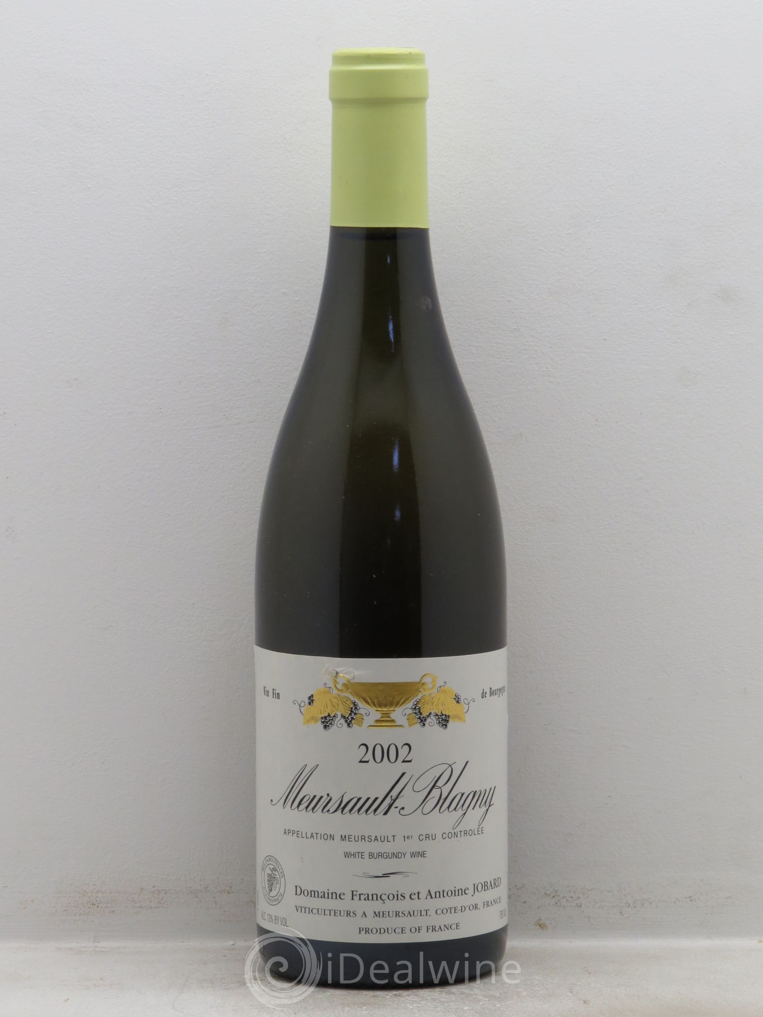 Meursault 1er Cru Blagny François et Antoine Jobard (Domaine) 2002 - Lot de 1 bouteille - 0