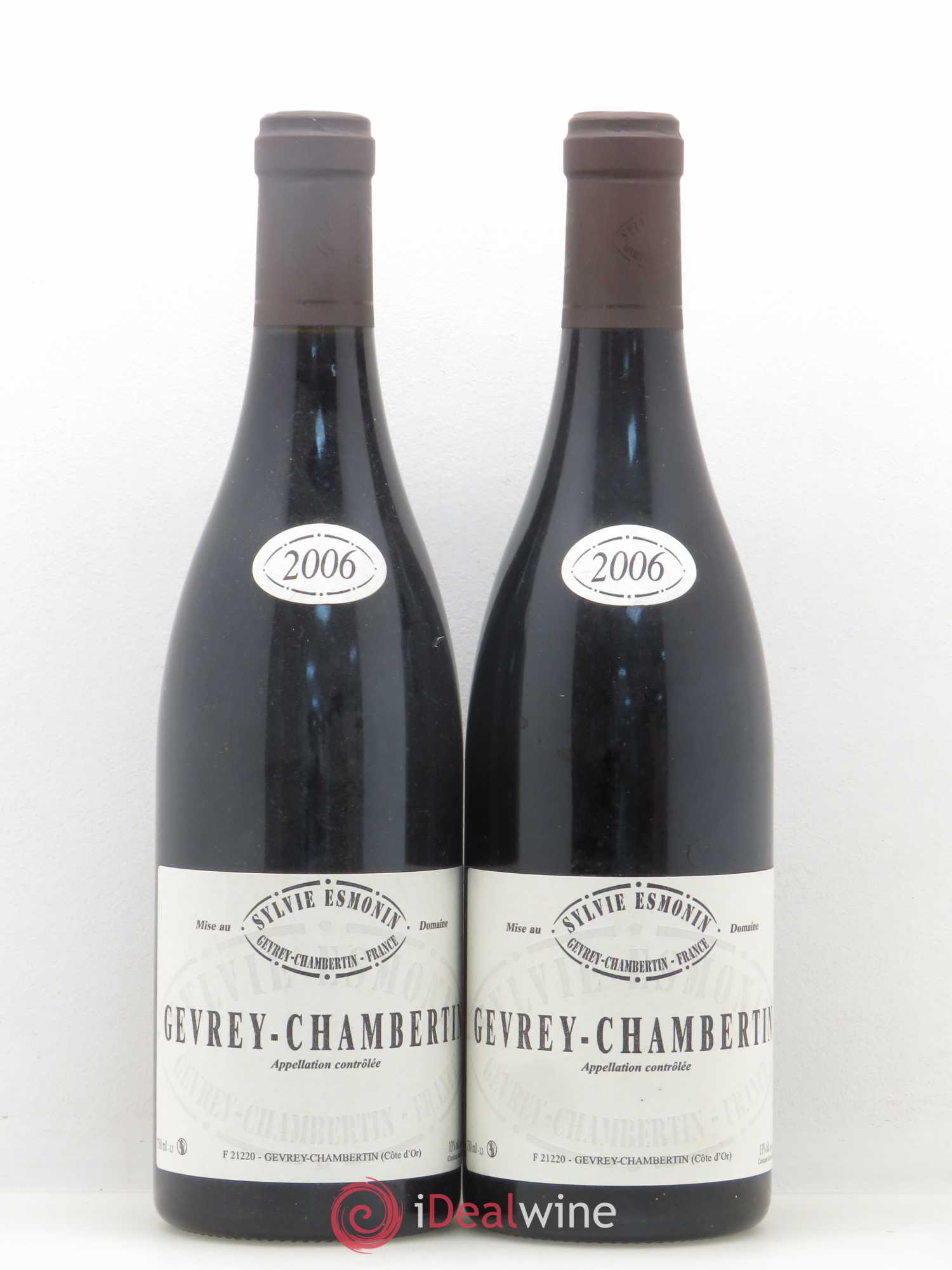Gevrey-Chambertin Sylvie Esmonin 2006 - Lot de 2 bouteilles - 0