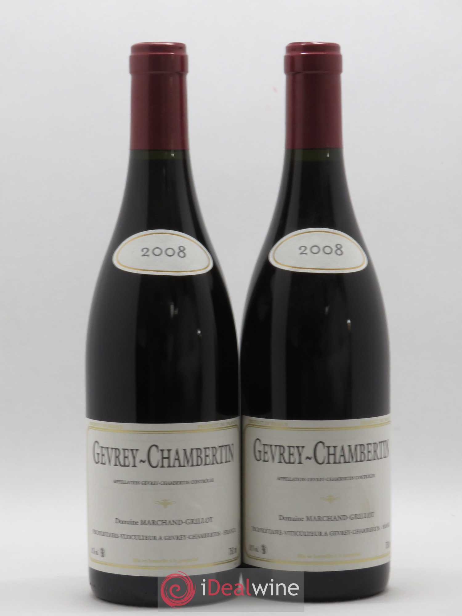 Gevrey-Chambertin Marchand Grillot 2008 - Lot de 2 bouteilles - 0