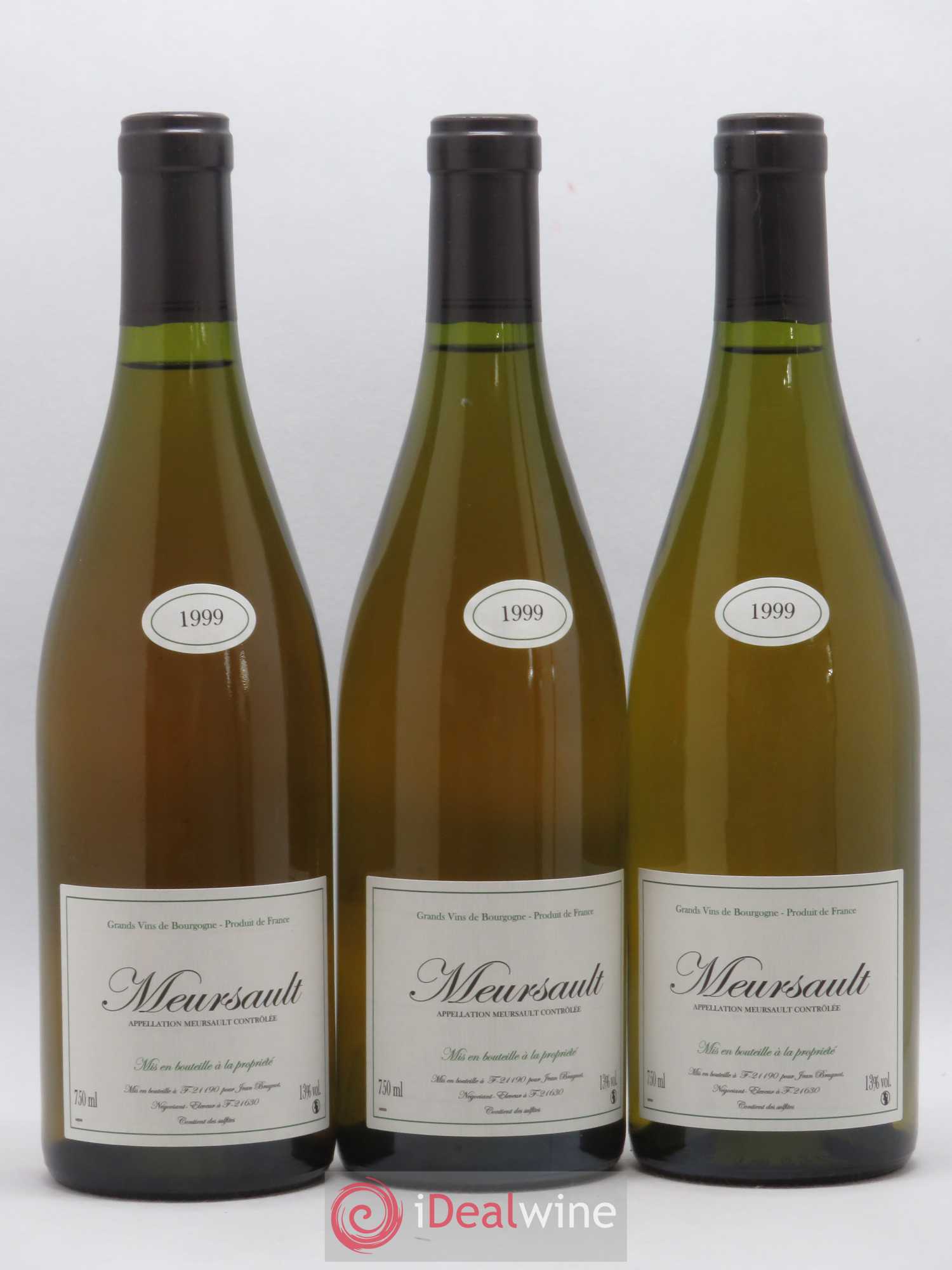 Meursault Jean Brugnot 1999 - Posten von 3 Flaschen - 0
