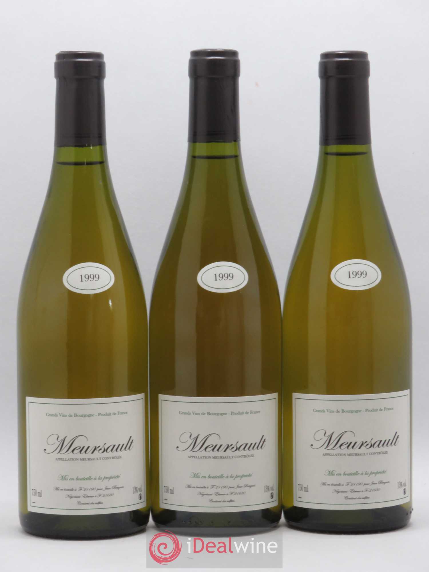 Meursault Jean Brugnot 1999 - Posten von 3 Flaschen - 0