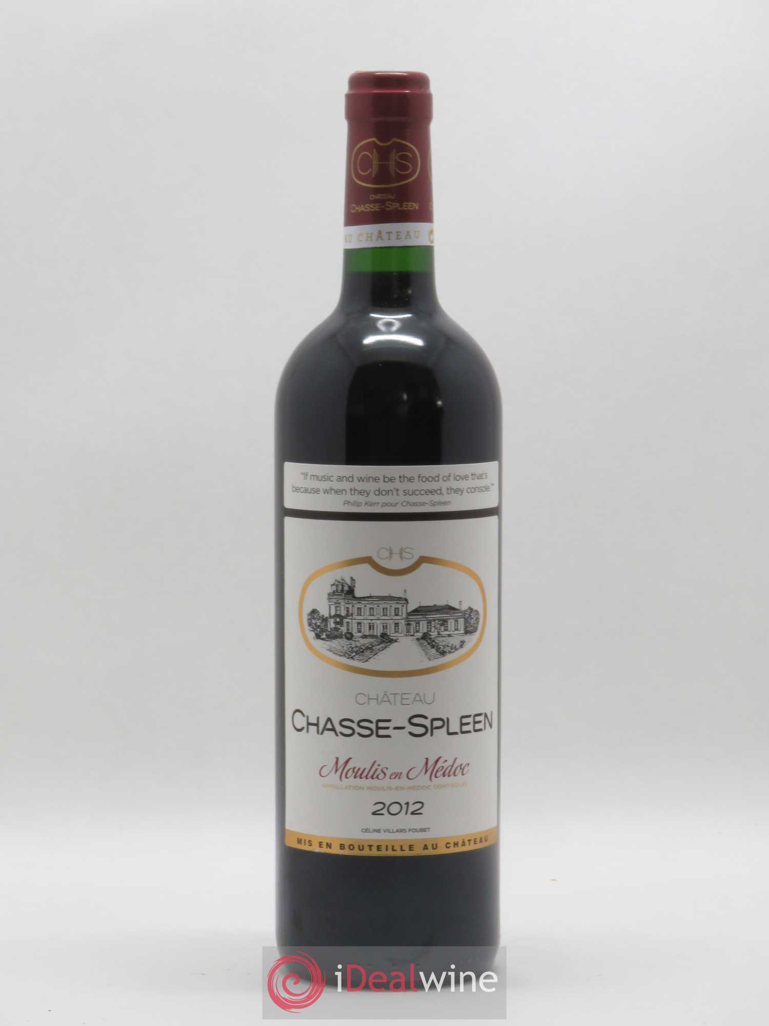 Château Chasse Spleen 2012 - Lot de 1 bouteille - 0
