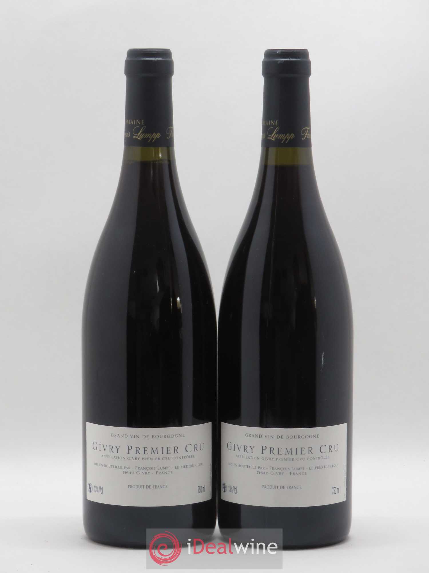 Givry 1er Cru Clos Jus François Lumpp (Domaine) 2010 - Lot de 2 bouteilles - 1