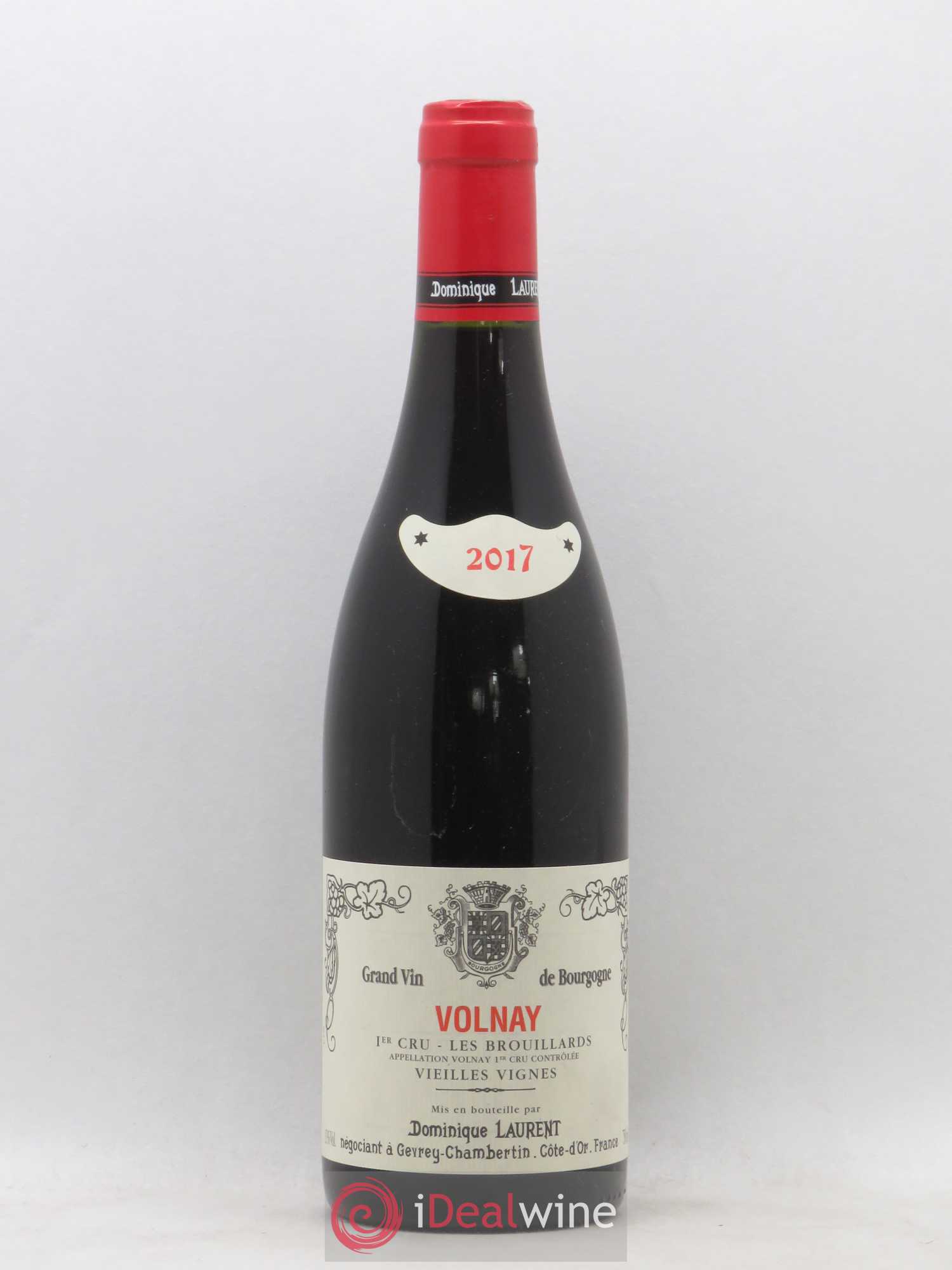 Volnay 1er Cru Les Brouillards Dominique Laurent Vieilles Vignes 2017 - Posten von 1 Flasche - 0