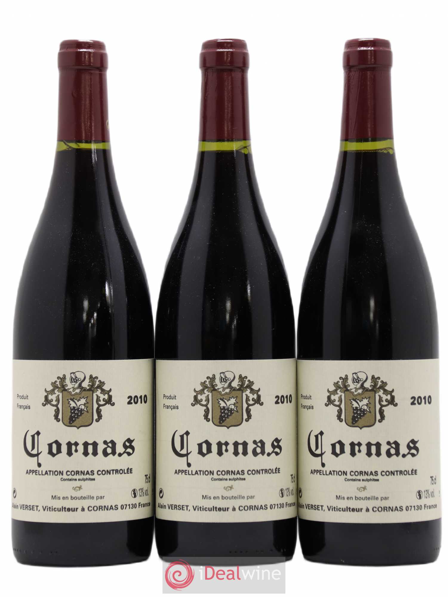 Cornas Alain Verset 2010 - Lot de 3 bouteilles - 0