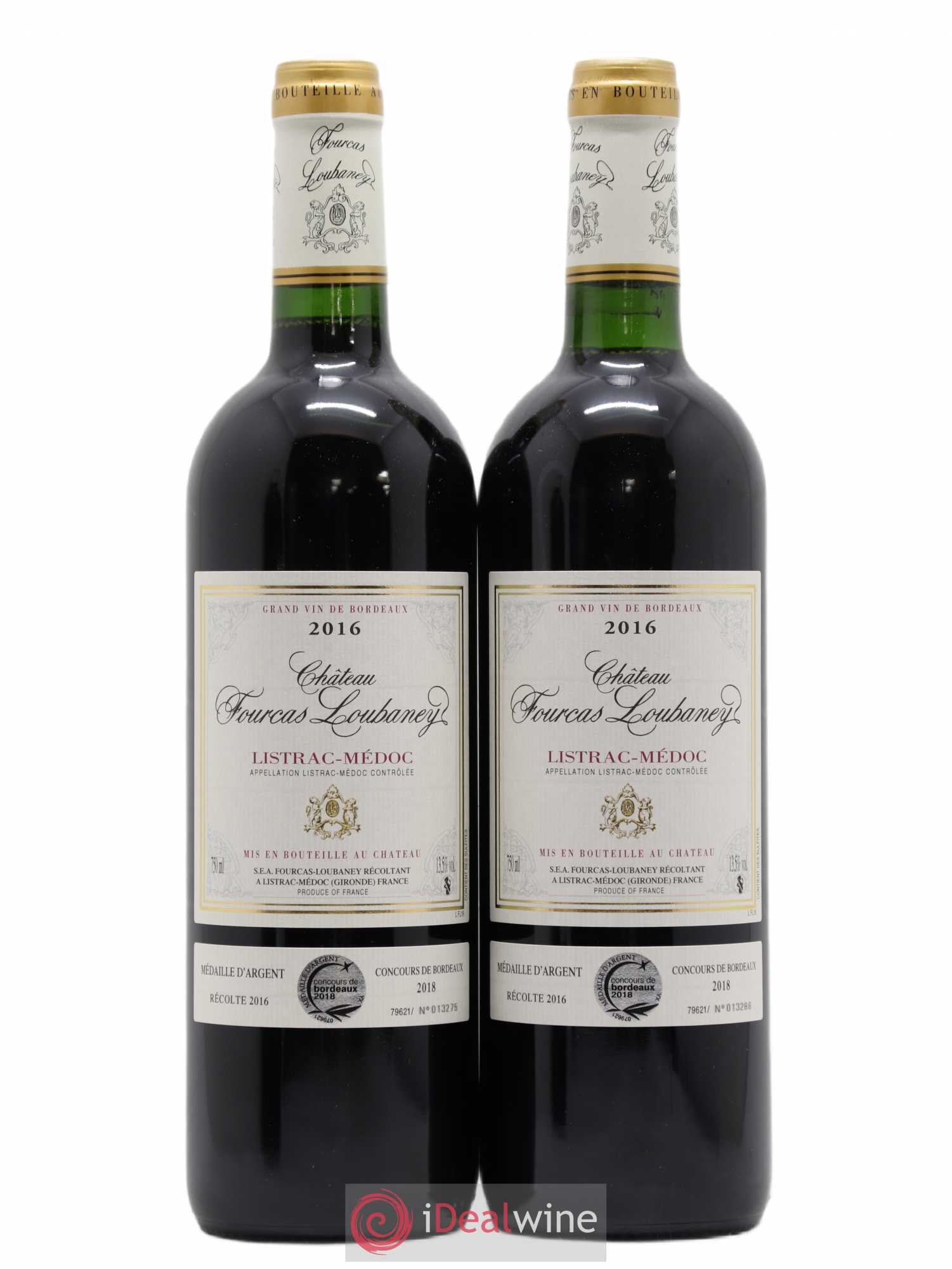 Château Fourcas Loubaney Cru Bourgeois 2016 - Lot de 2 bouteilles - 0