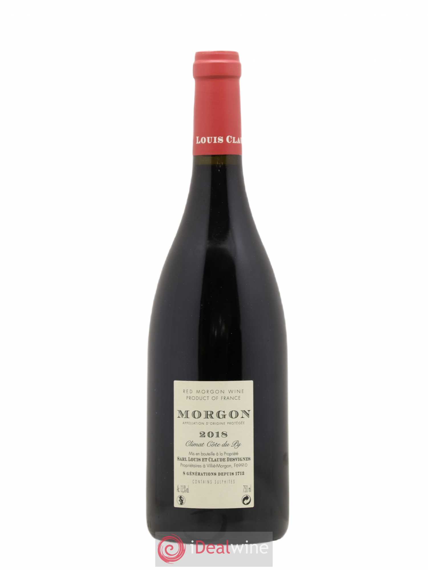Morgon Côte de Py Javernières Louis-Claude Desvignes 2018 - Lot de 1 bouteille - 1