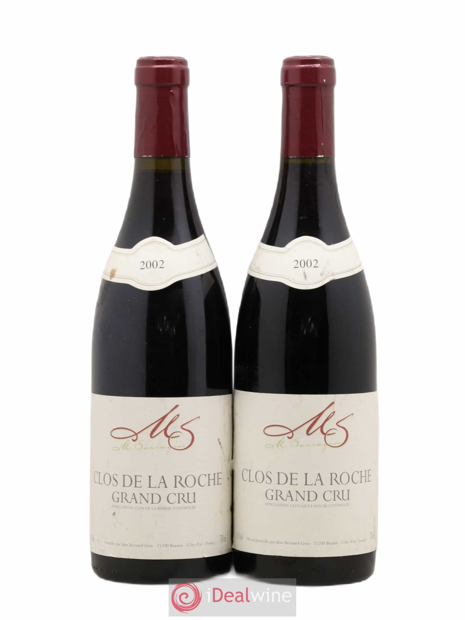 Clos de la Roche Grand Cru Sarrazin 2002 - Posten von 2 Flaschen - 0